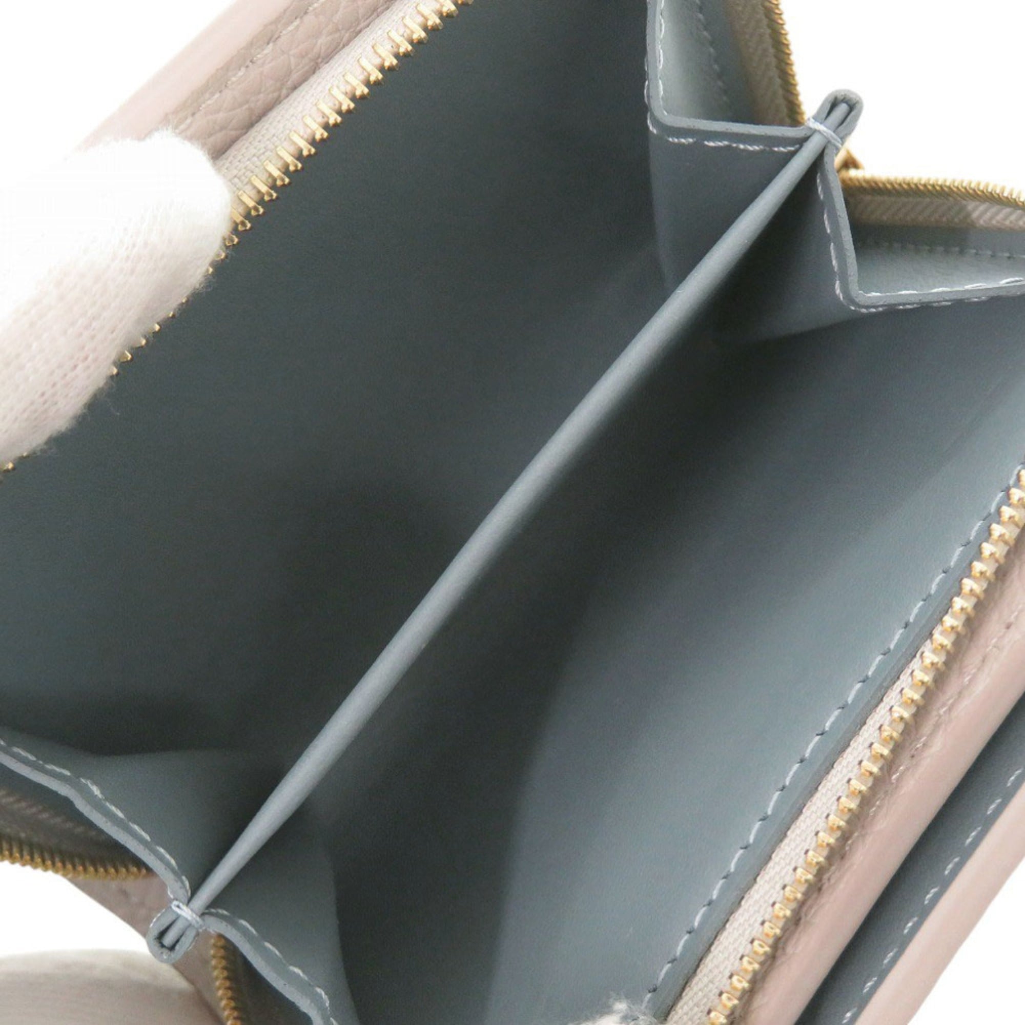 Louis Vuitton Blue Pink Mahina Leather Wallet (Bi-Fold) (Pre-Owned)