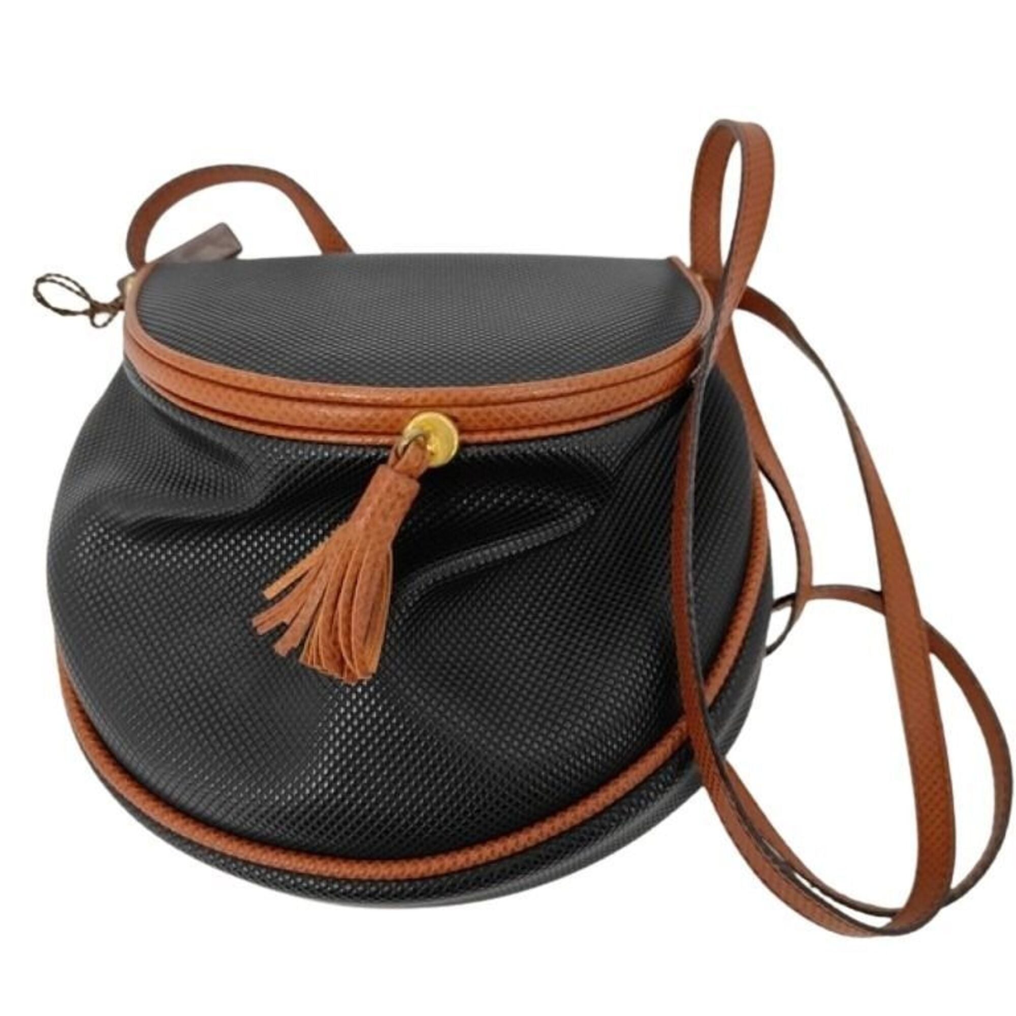 Bottega Veneta Black Brown Pvc Shoulder Bag (Pre-Owned)