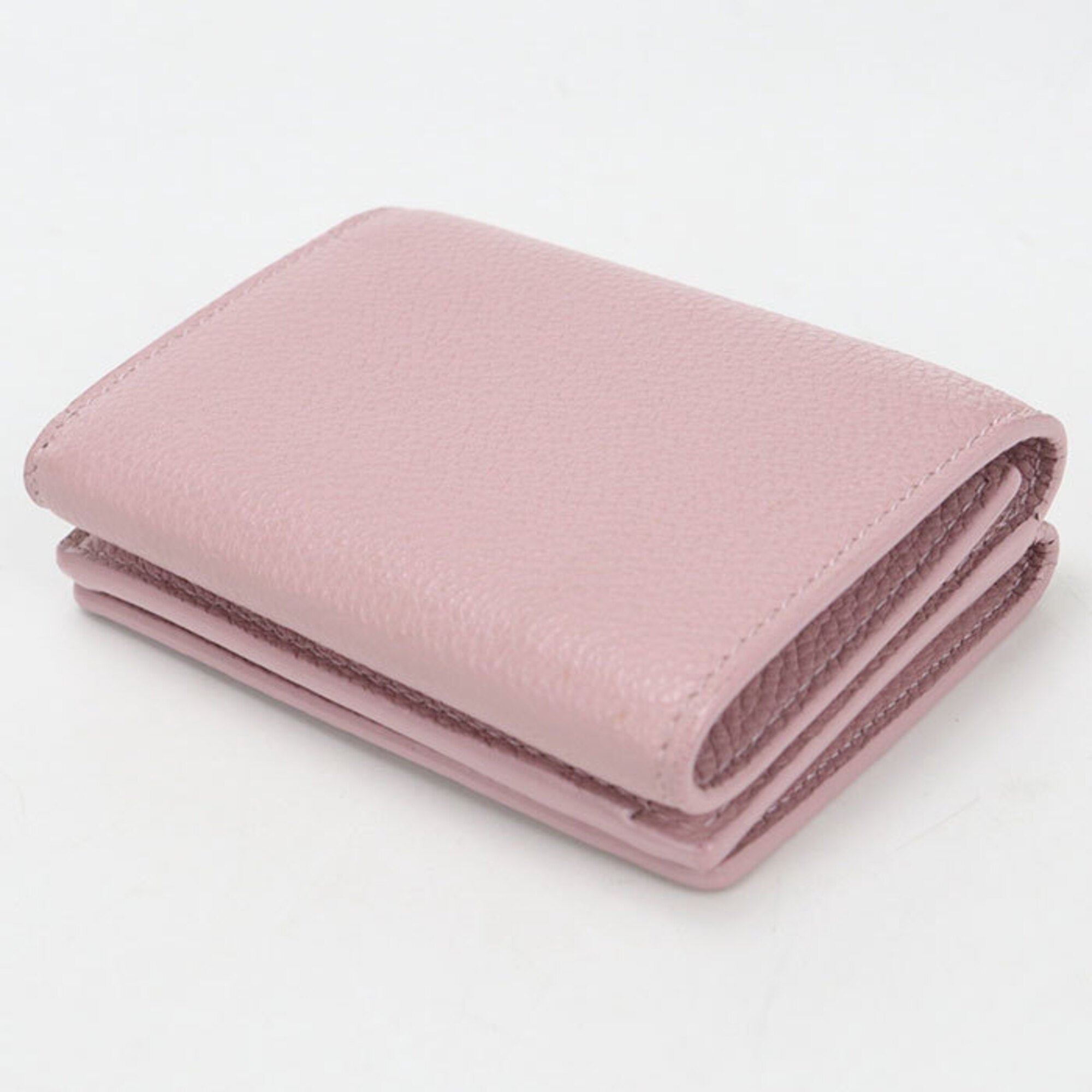 Saint Laurent Pink Leather Wallet (Tri-Fold) (Pre-Owned)