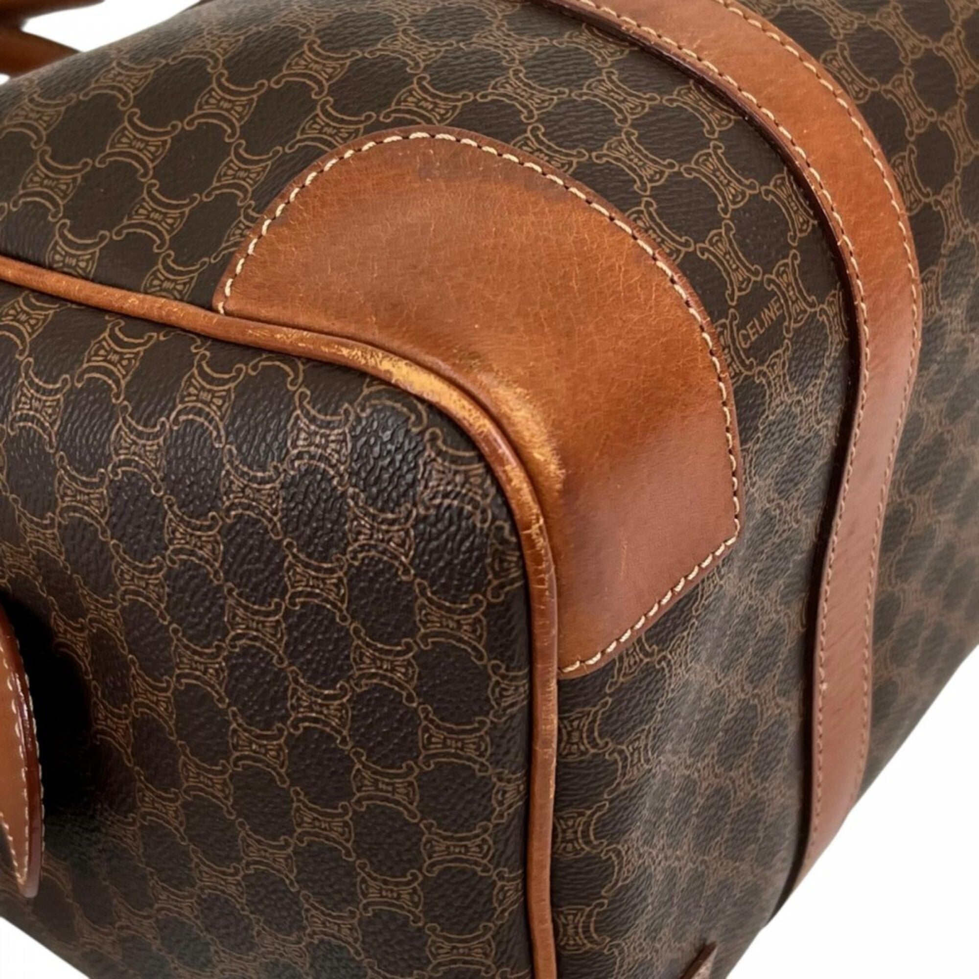 Celine Brown Leather Boston Bag (Pre-Owned)