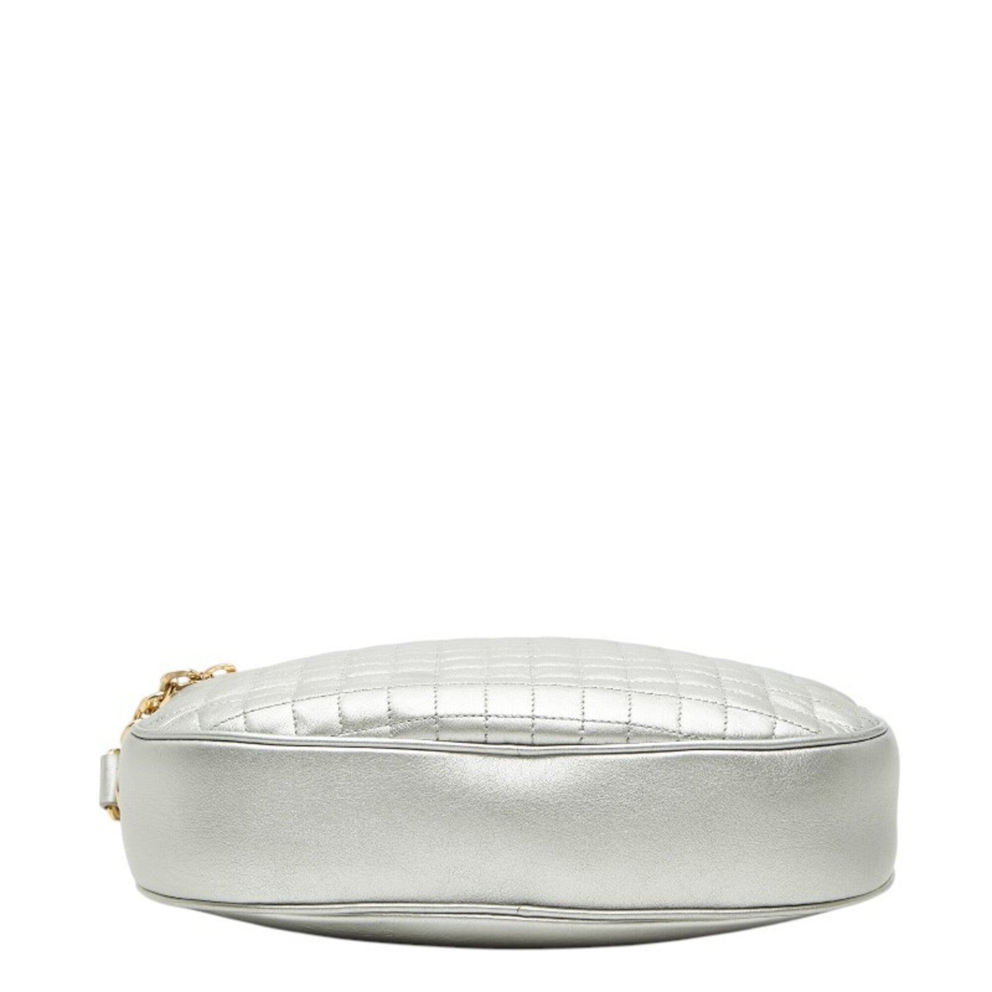 Celine Silver Leather Shoulder Bag (Pre-Owned)