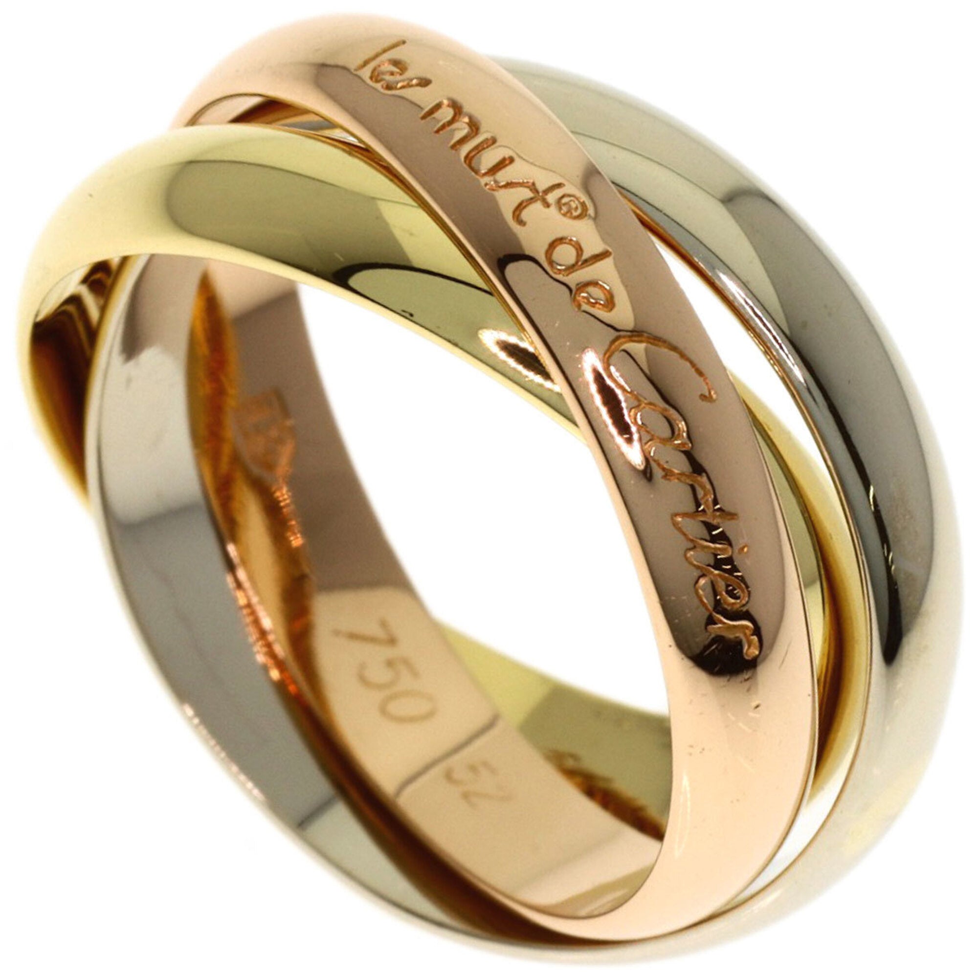 Cartier Yellow Gold (18K) Pink Gold (18K) White Gold (18K) Band Ring (Pre-Owned)