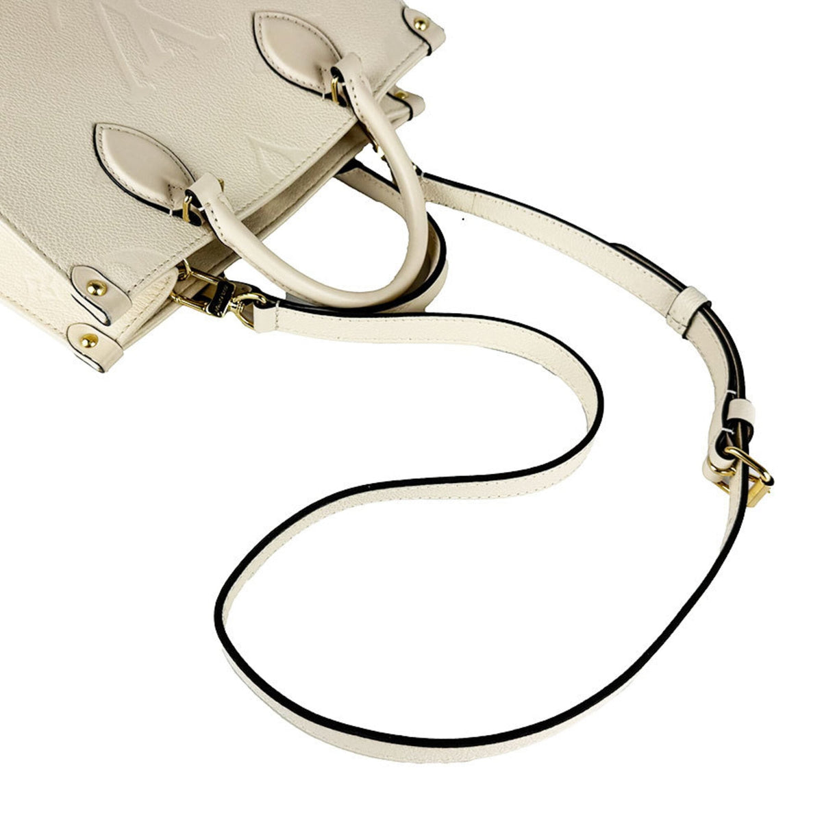 Louis Vuitton Cream Monogram Empreinte Handbag Shoulder Bag (Pre-Owned)