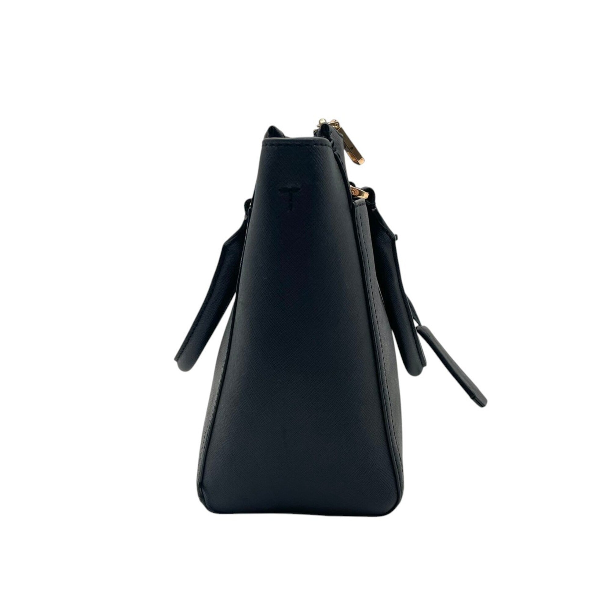 Tory Burch Black Leather Handbag Shoulder Bag Tote Bag (Pre-Owned)