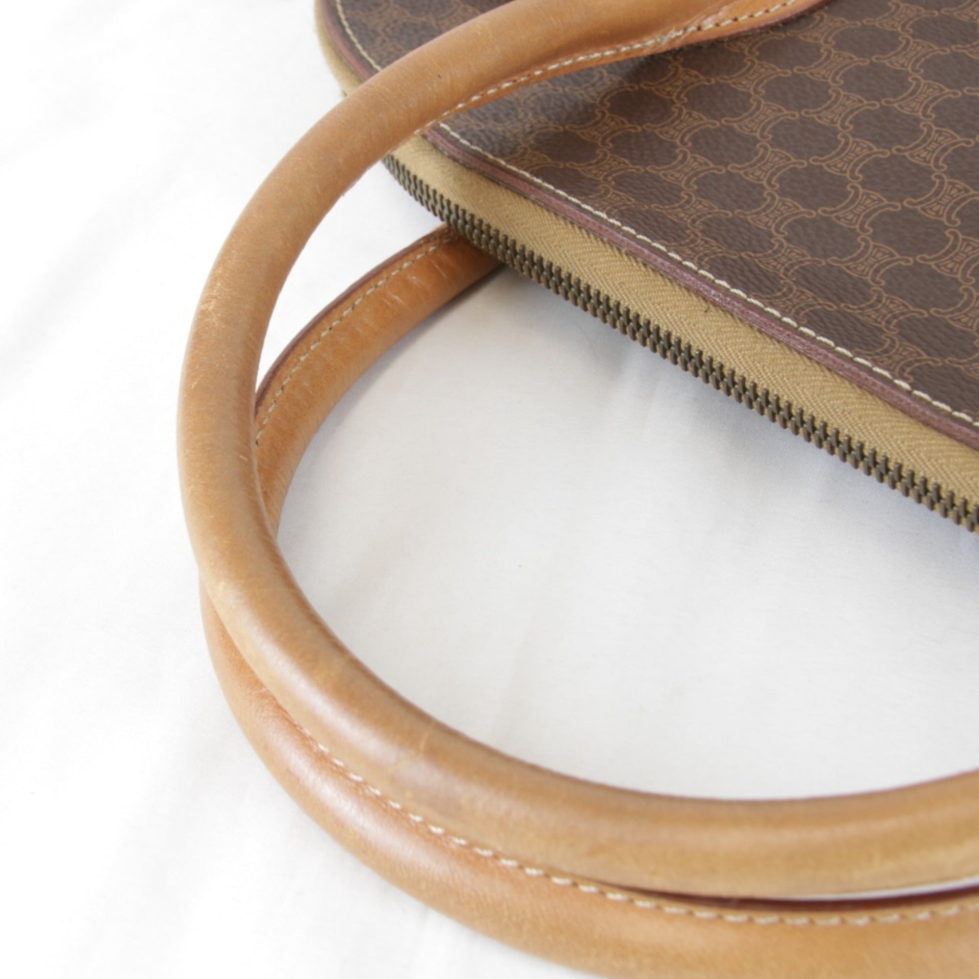 Celine Macadam Brown Pvc Leather Shoulder Bag (Pre-Owned)