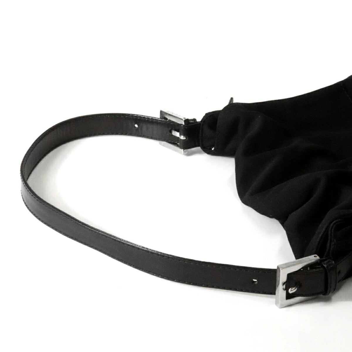 Fendi Black Cotton Jersey Shoulder Bag (Pre-Owned)