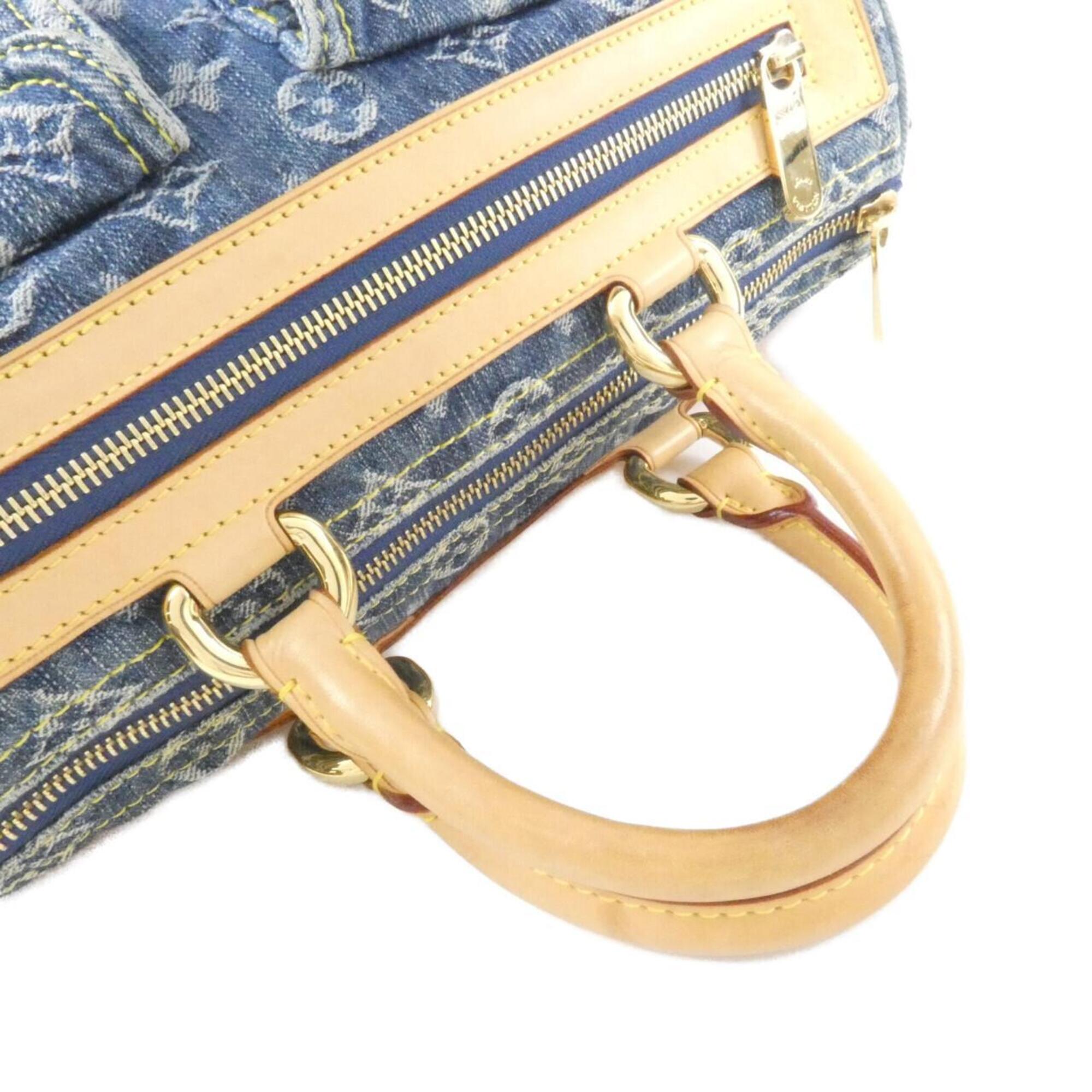 Louis Vuitton Blue Denim Canvas Boston Bag (Pre-Owned)