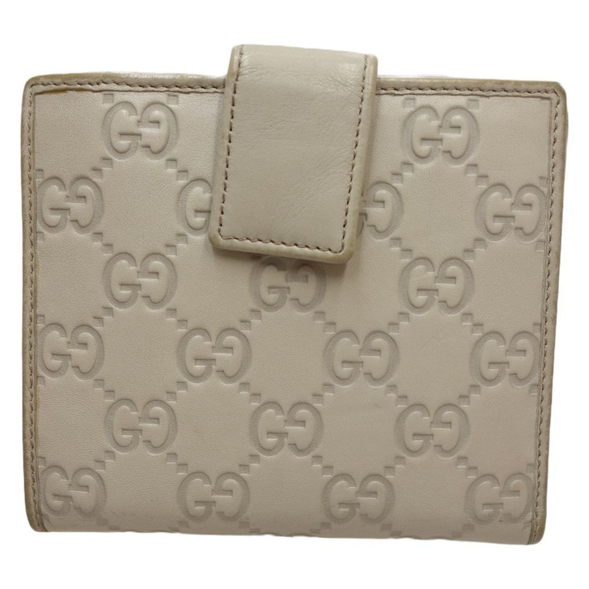 Gucci Ivory Leather Wallet (Bi-Fold) (Pre-Owned)