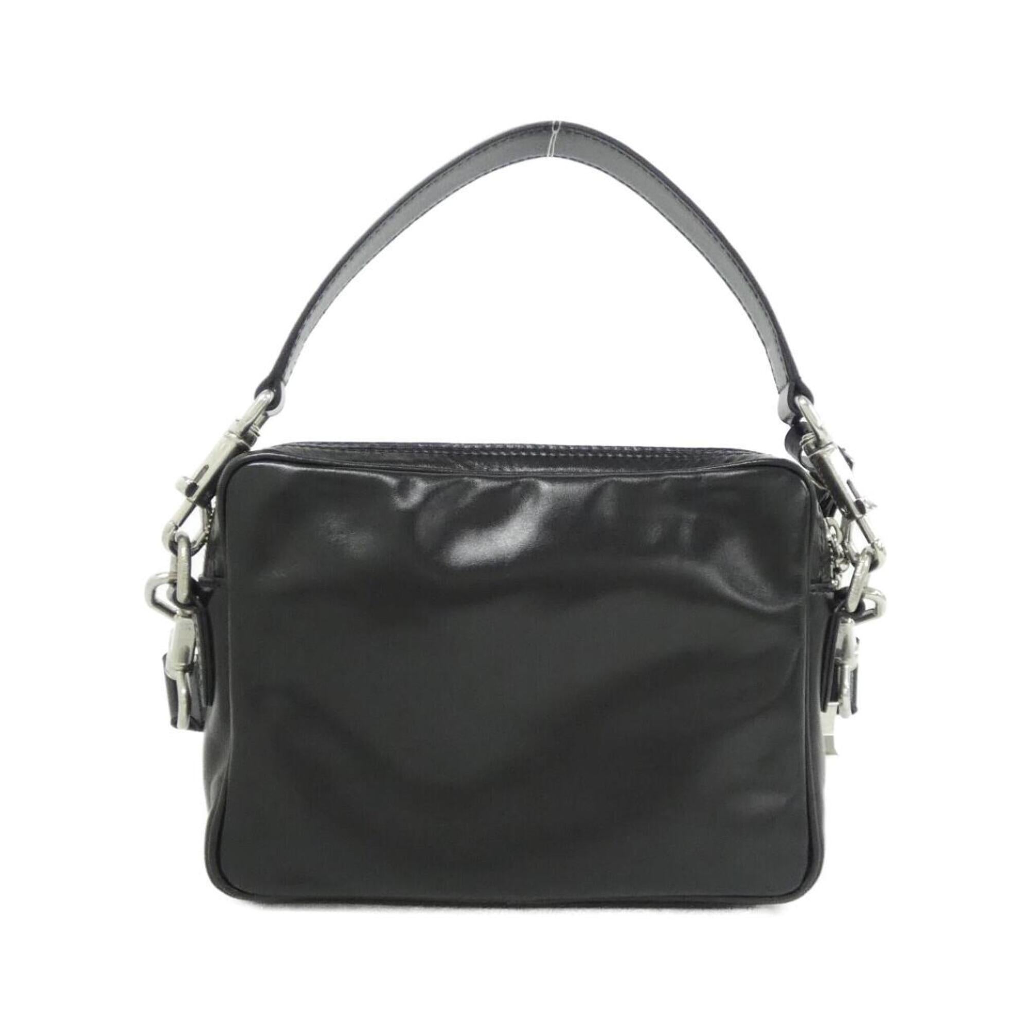 Louis Vuitton Black Leather Shoulder Bag (Pre-Owned)