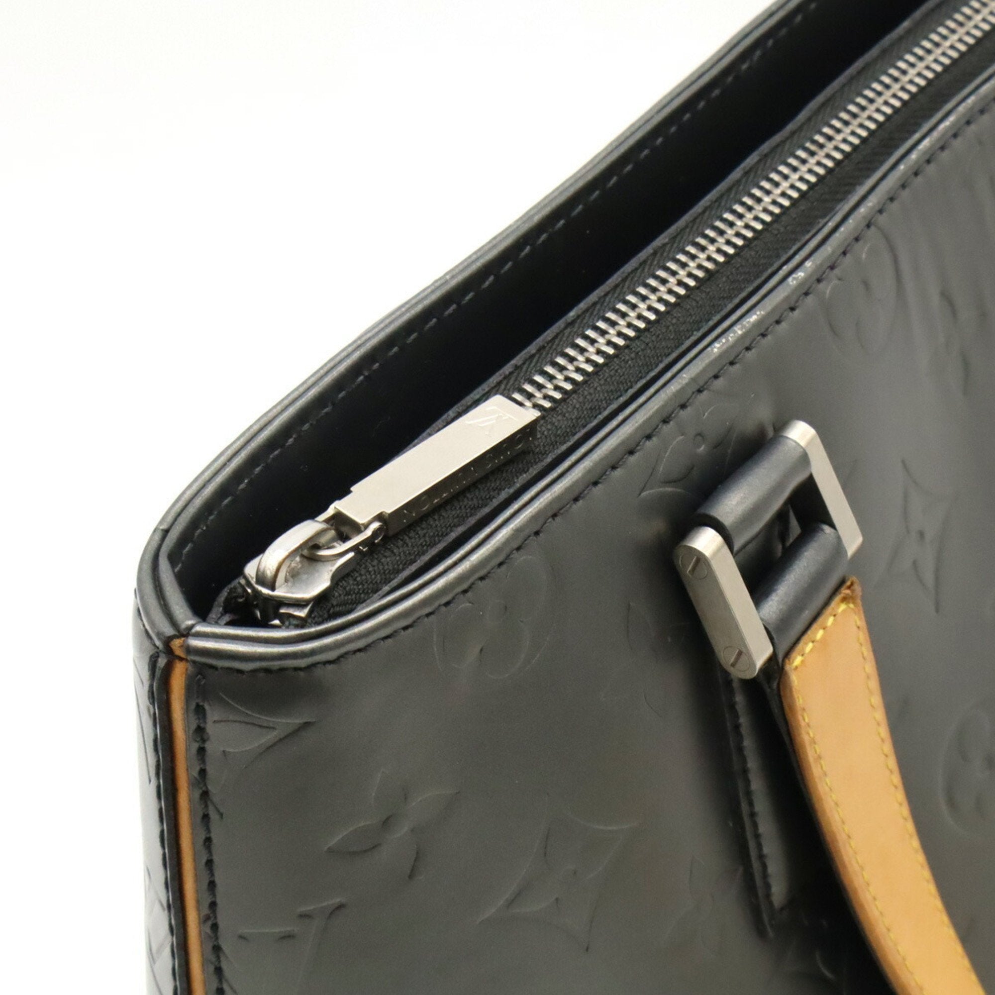 Louis Vuitton Monogram Mat Black Noir Leather Shoulder Bag Tote Bag (Pre-Owned)
