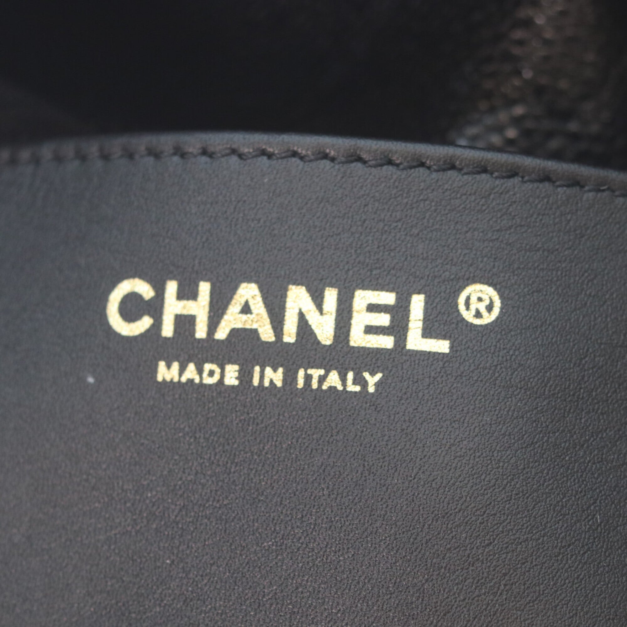 Chanel Black Grained Calfskin Backpack (Pre-Owned)