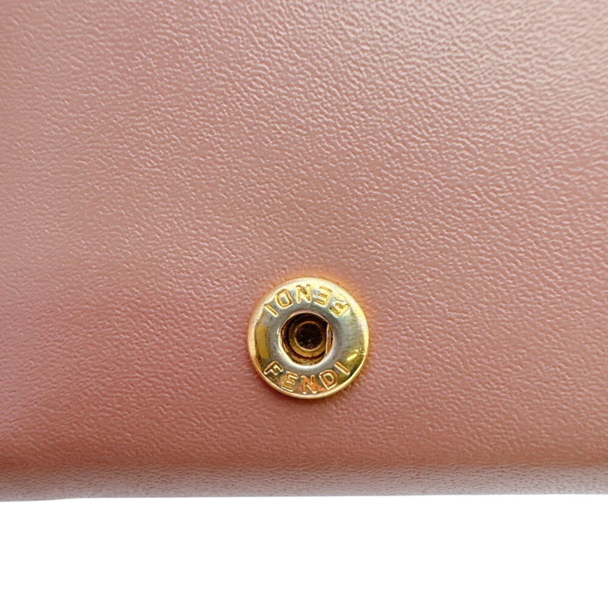 Fendi Pink Leather Wallet (Tri-Fold) (Pre-Owned)
