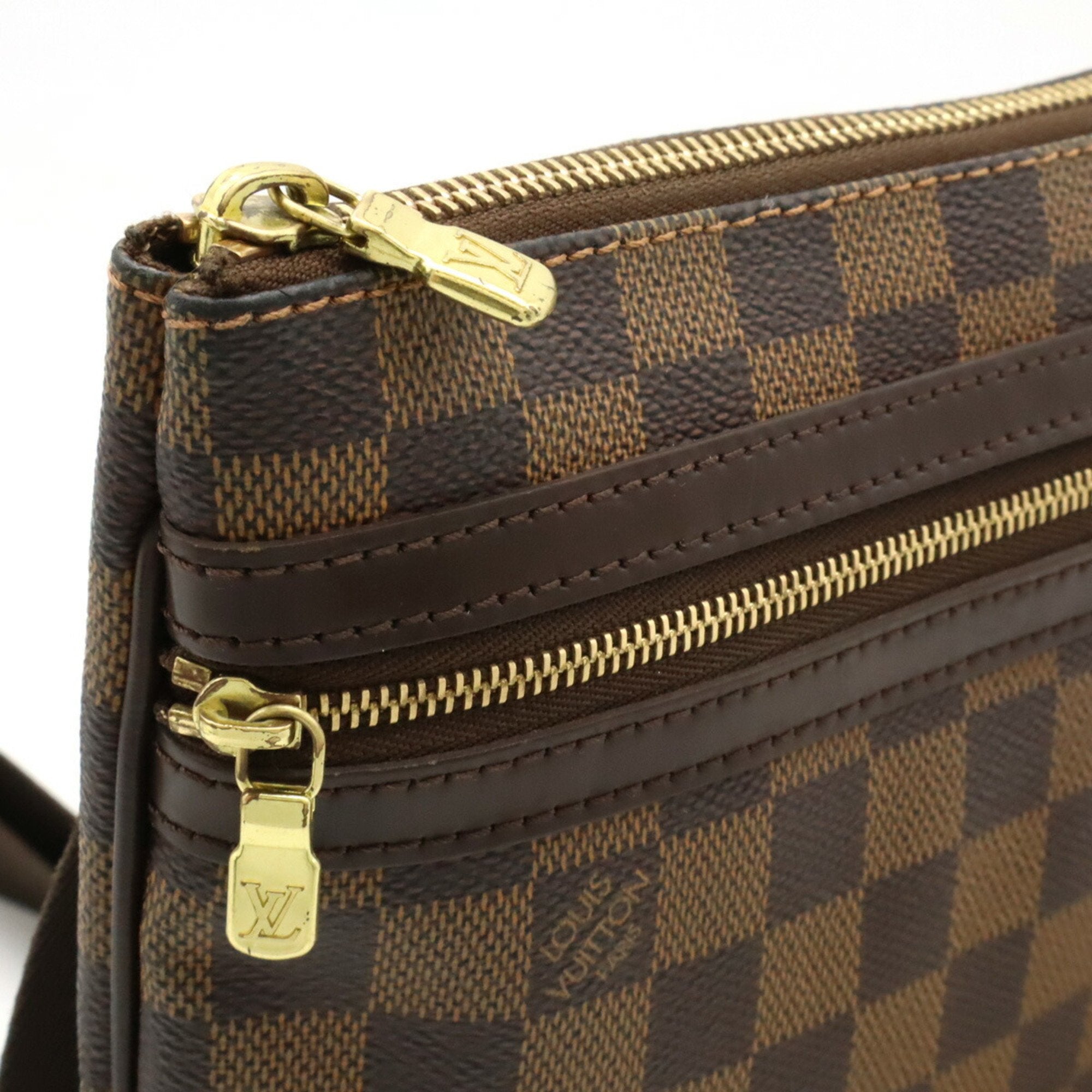 Louis Vuitton Brown Pvc Pochette Shoulder Bag (Pre-Owned)