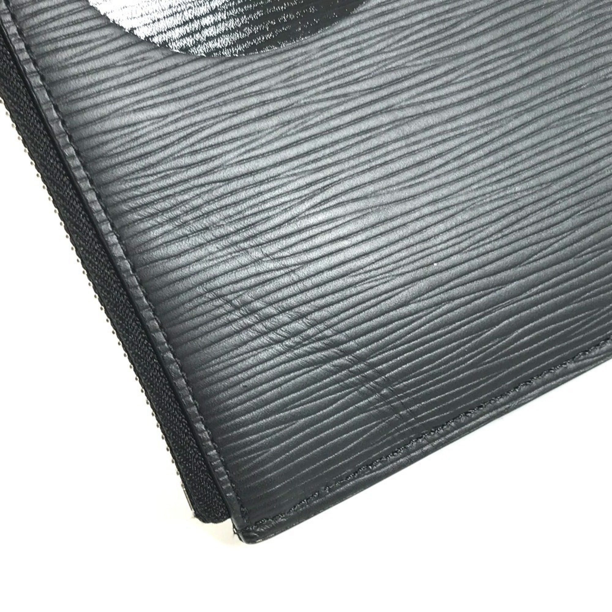 Louis Vuitton Epi Black Noir Epi Leather Clutch Bag Handbag Pochette (Pre-Owned)