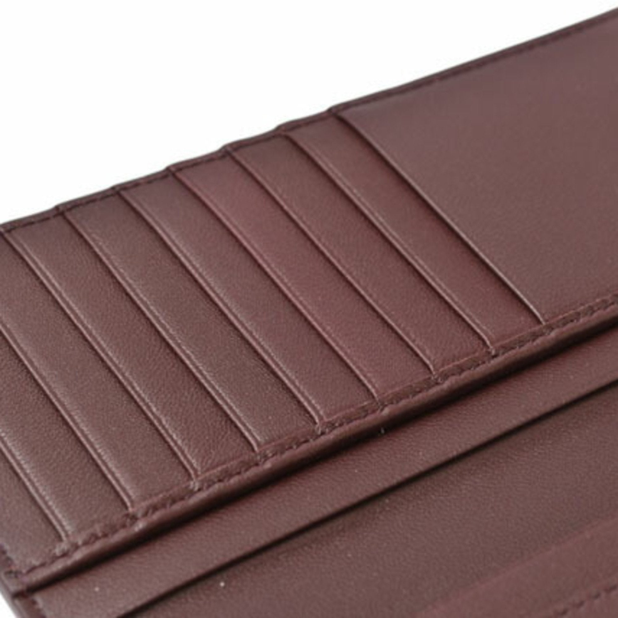 Bottega Veneta Bordeaux Intrecciato Long Wallet (Bi-Fold) (Pre-Owned)