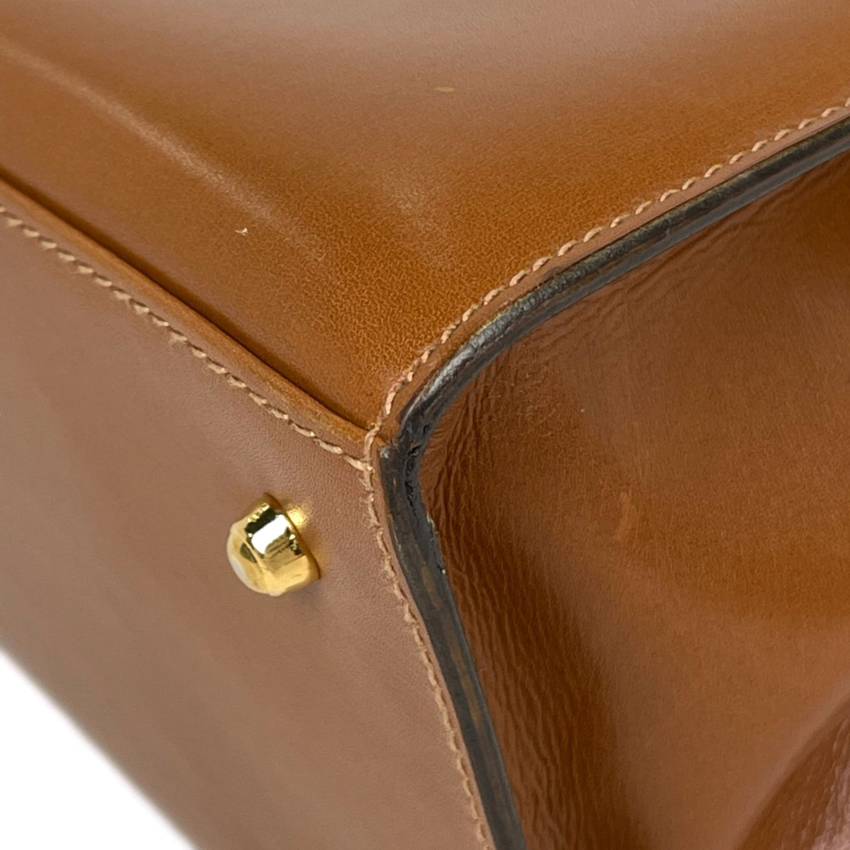 Gucci Camel Leather Handbag (Pre-Owned)