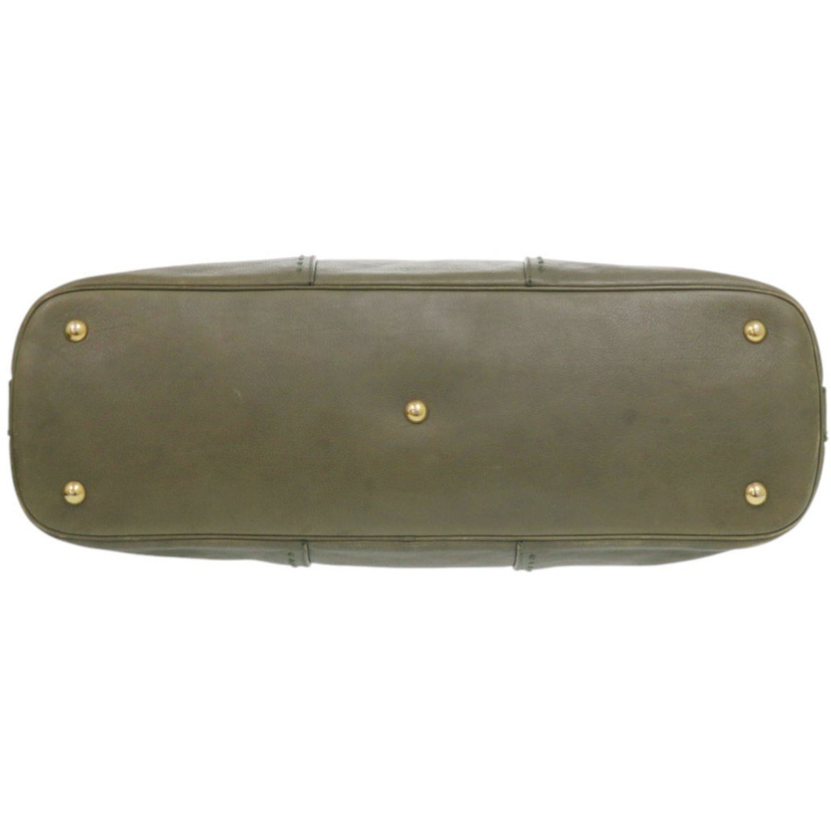 Yves Saint Laurent Muse Olive Leather Handbag (Pre-Owned)
