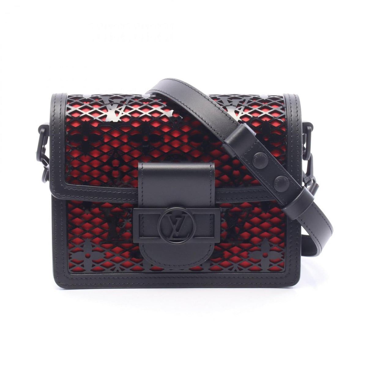 Louis Vuitton Black Red Color Patent Leather Leather Handbag Shoulder Bag (Pre-Owned)