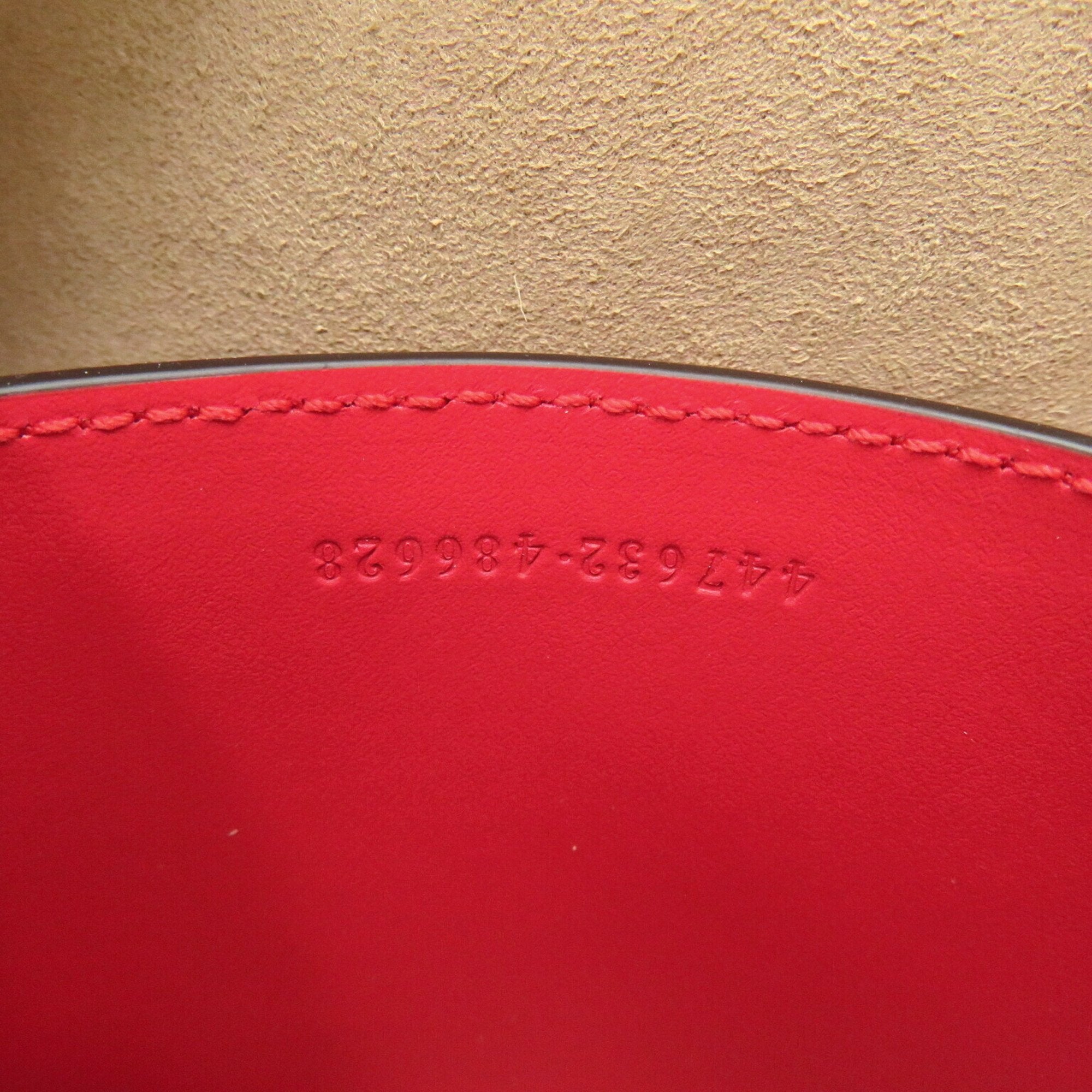 Gucci Red Color Leather Quilting Shoulder Bag