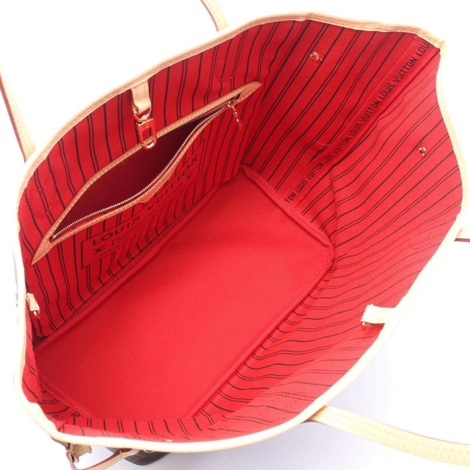Louis Vuitton Brown Cerise Coated Canvas Leather Handbag Pouch Tote Bag (Pre-Owned)
