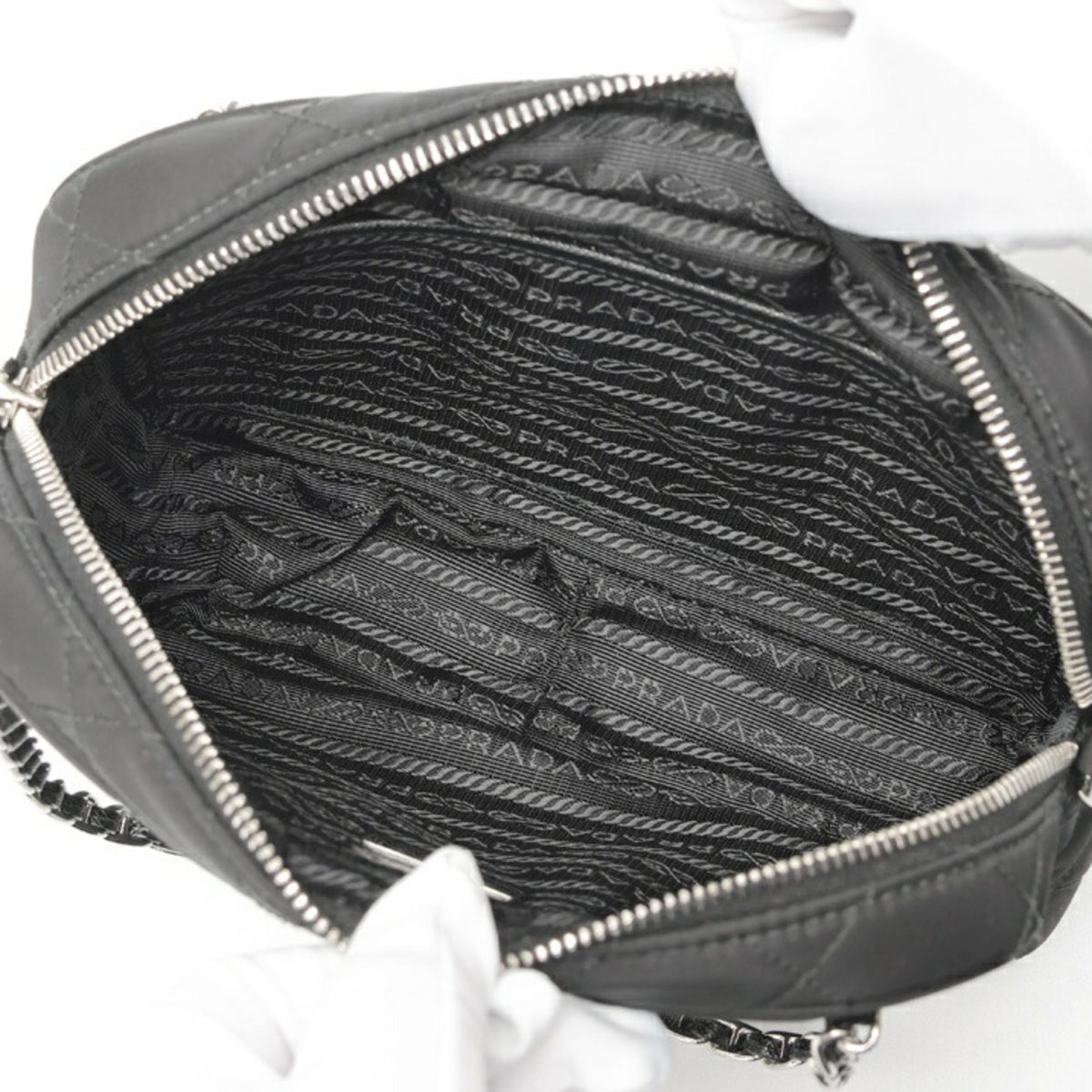 Prada Black Nylon Shoulder Bag (Pre-Owned)
