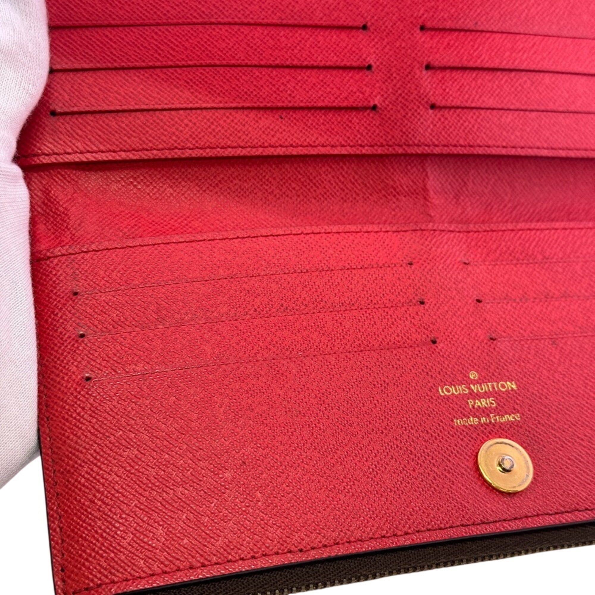 Louis Vuitton Monogram Brown Coquelicots Monogram Monogram Long Wallet (Bi-Fold) (Pre-Owned)
