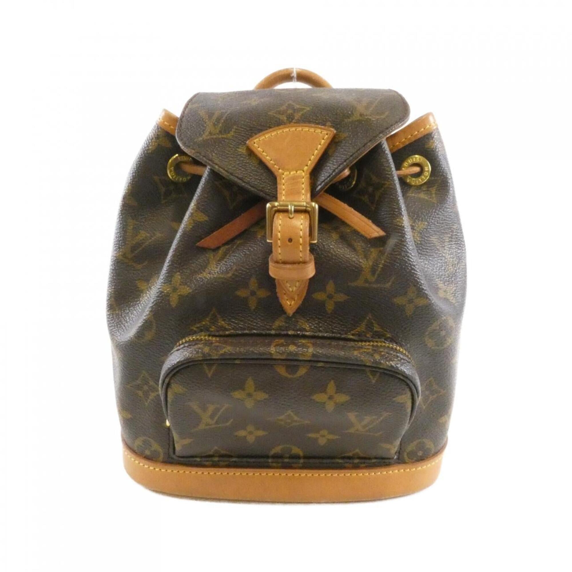 Louis Vuitton Brown Coated Canvas Backpack (Pre-Owned)