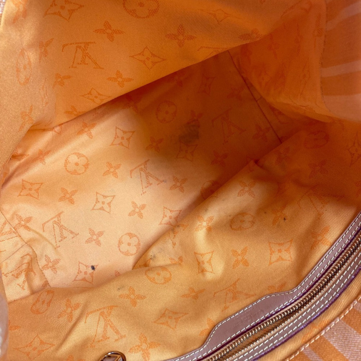 Louis Vuitton Yellow Canvas Shoulder Bag Tote Bag (Pre-Owned)