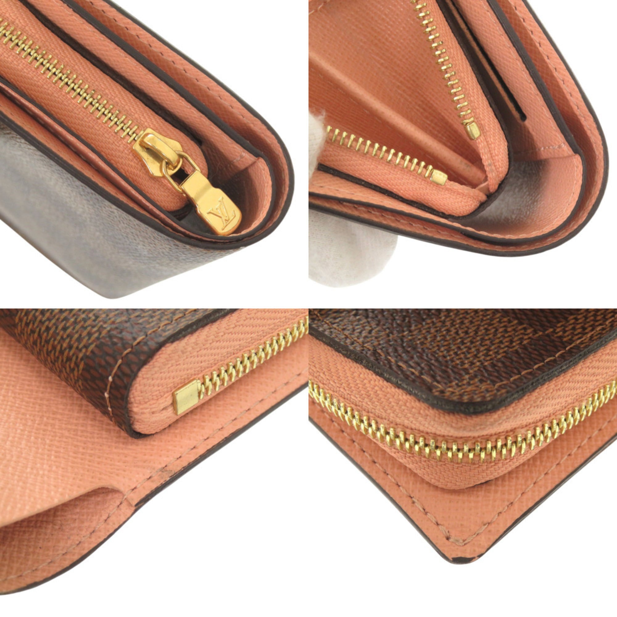 Louis Vuitton Brown Damier Canvas Damier Canvas Wallet (Bi-Fold) (Pre-Owned)