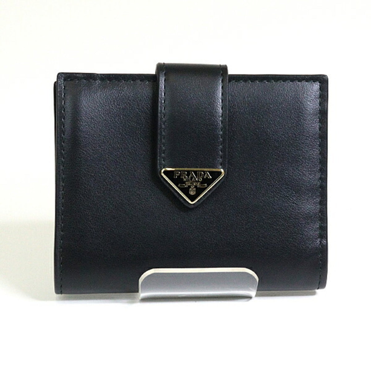 Prada Black Leather Wallet (Bi-Fold) (Pre-Owned)