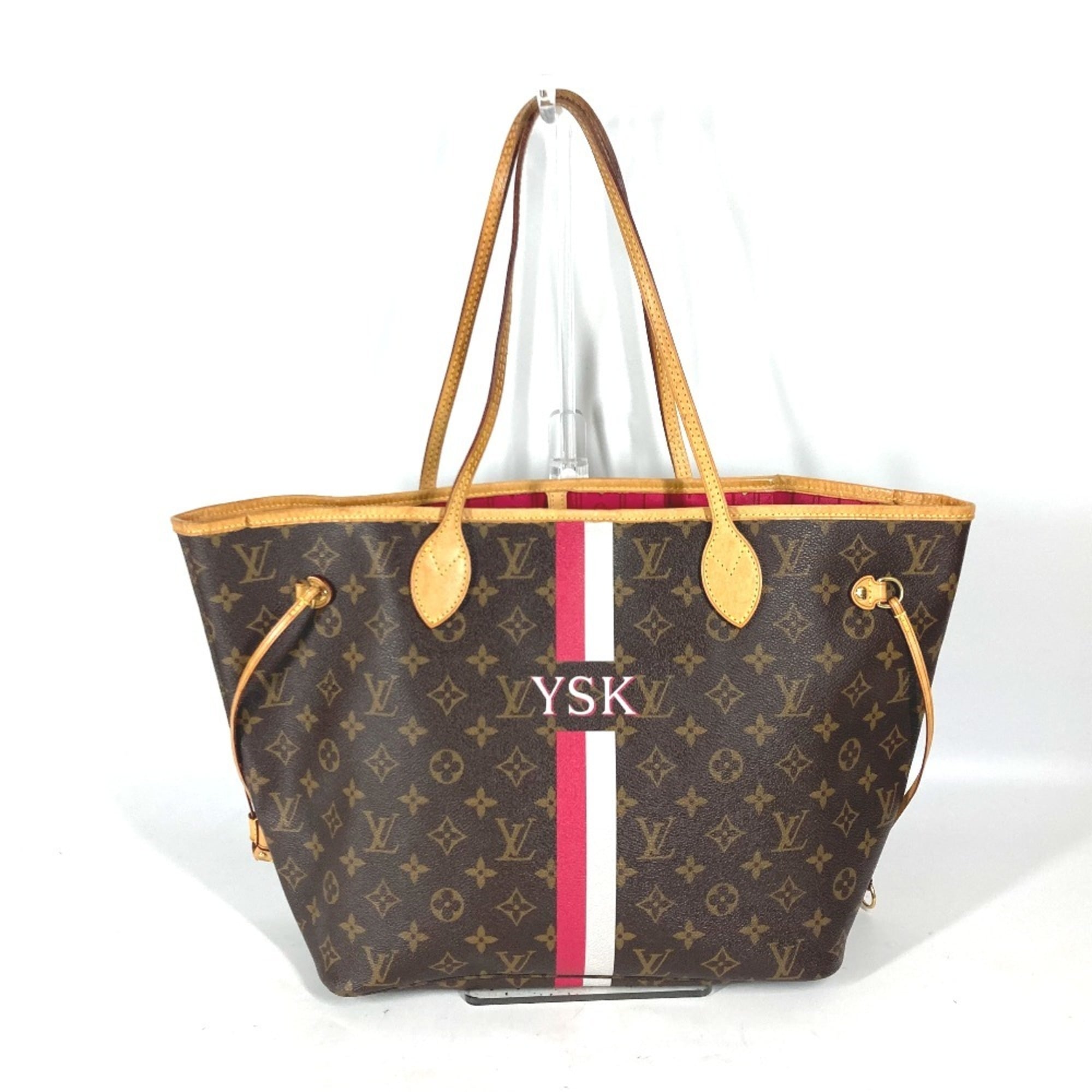 Louis Vuitton Brown Monogram Pink Pivoine Monogram Shoulder Bag Tote Bag (Pre-Owned)