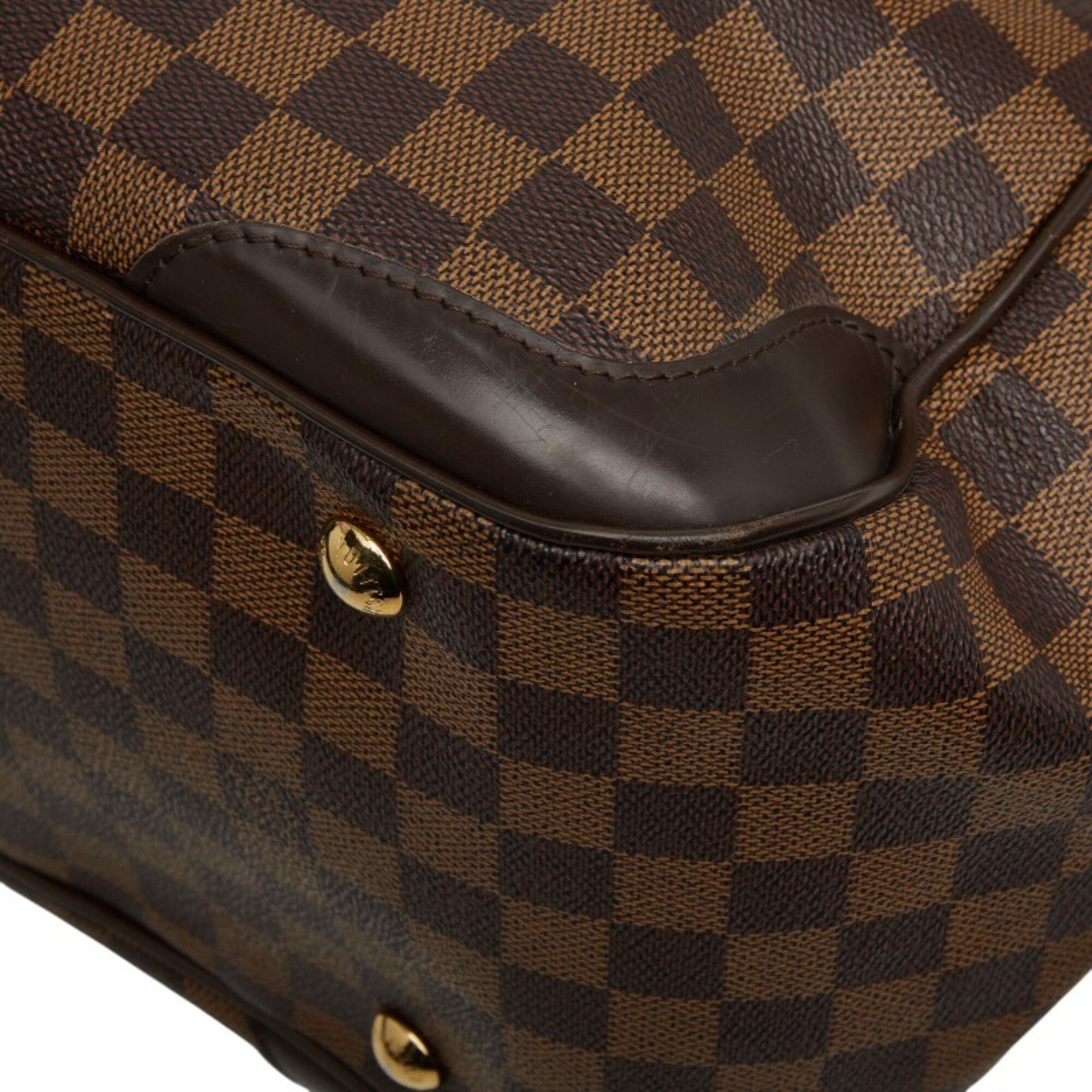 Louis Vuitton Brown Pvc Leather Handbag Tote Bag (Pre-Owned)