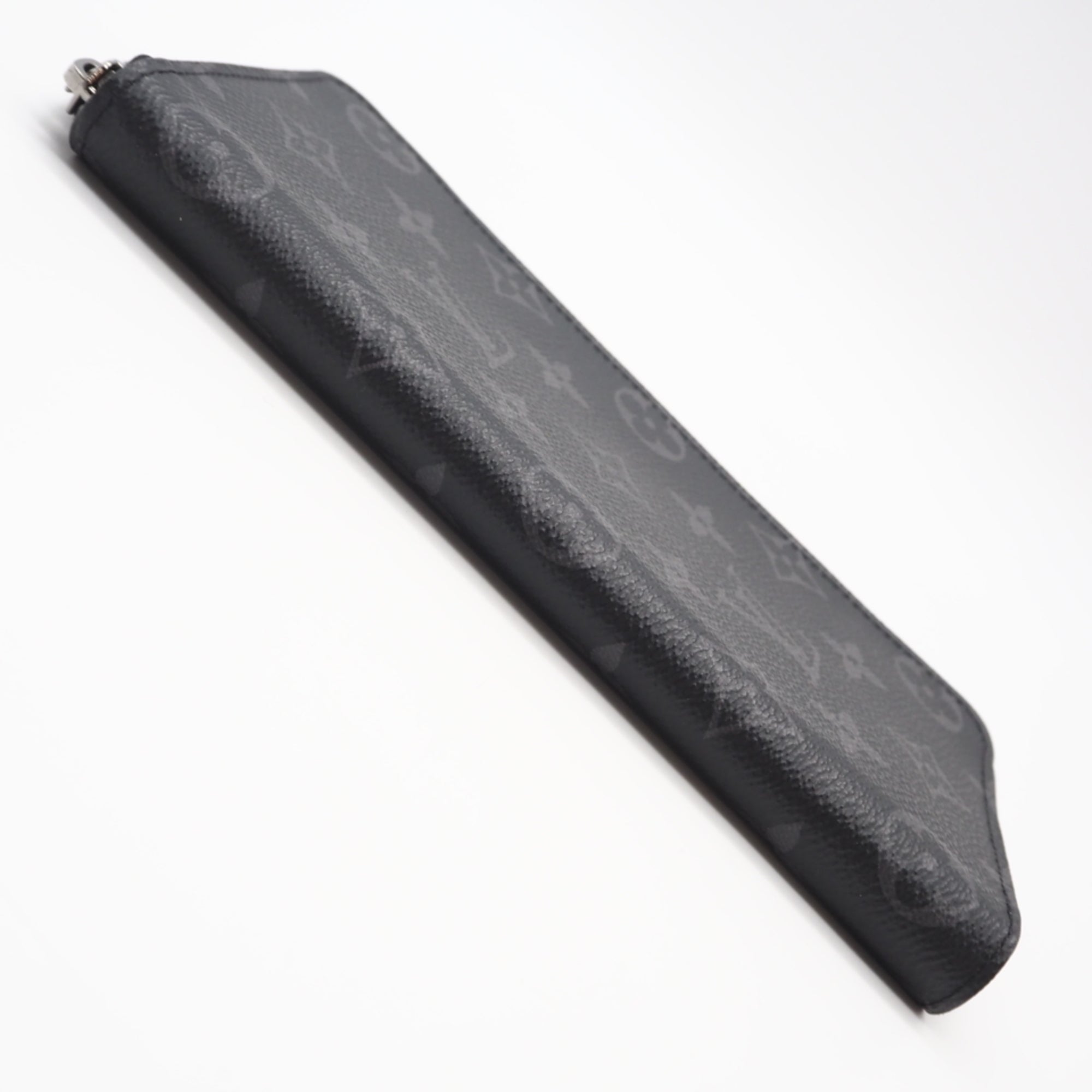 Louis Vuitton Black Gray Coated Canvas Leather Long Wallet (Bi-Fold) (Pre-Owned)