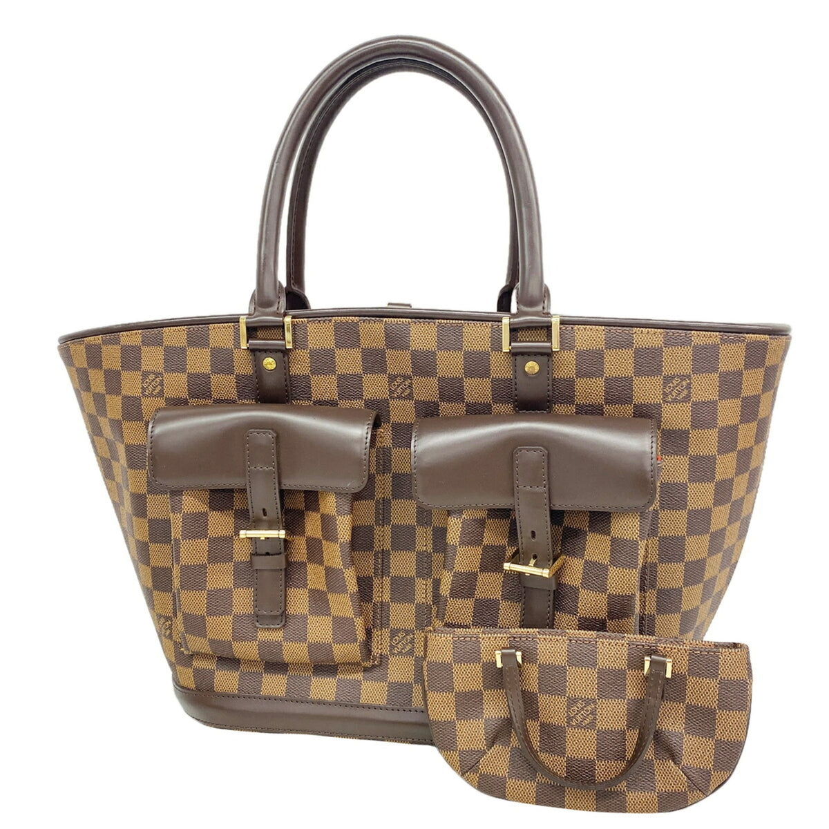 Louis Vuitton Ebene Handbag (Pre-Owned)