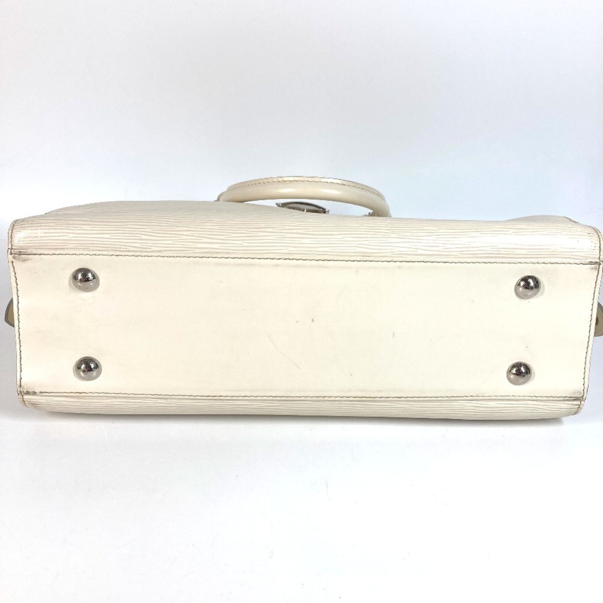 Louis Vuitton Lv Off White White Epi Leather Boston Bag Handbag Shoulder Bag (Pre-Owned)