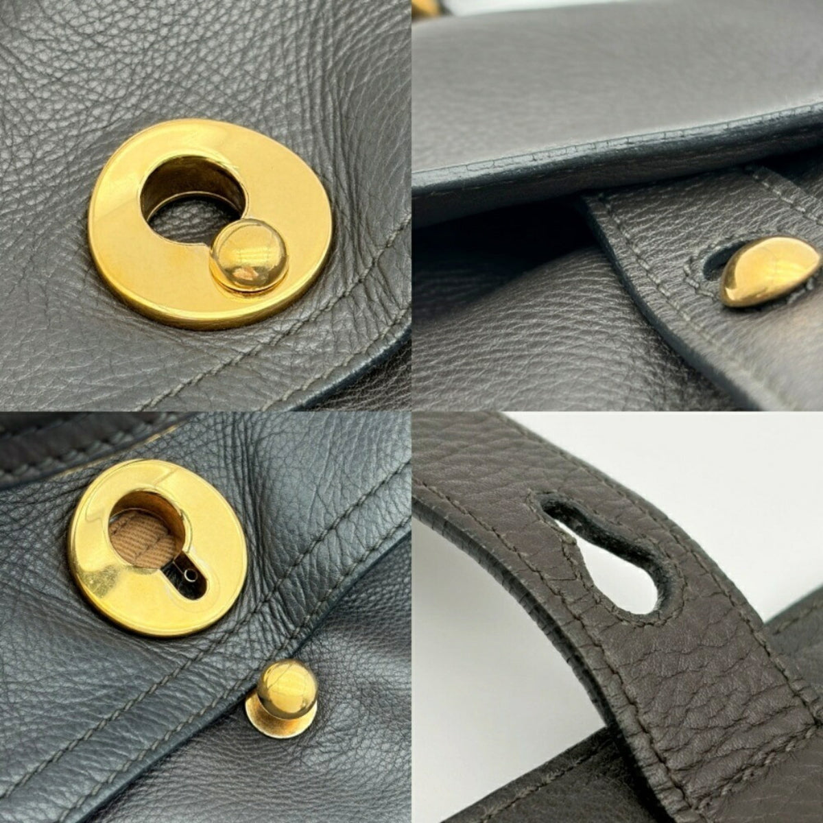 Yves Saint Laurent Beige Dark Brown Leather Canvas Handbag Shoulder Bag (Pre-Owned)