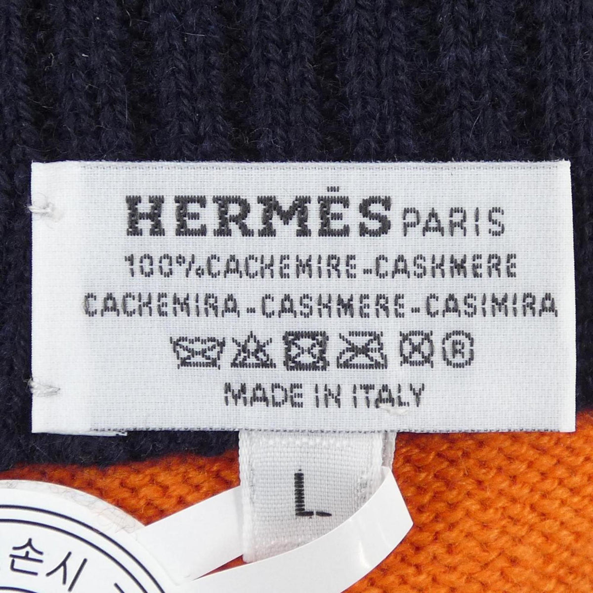 Hermes Orange Cashmere Warm Gloves (Pre-Owned)