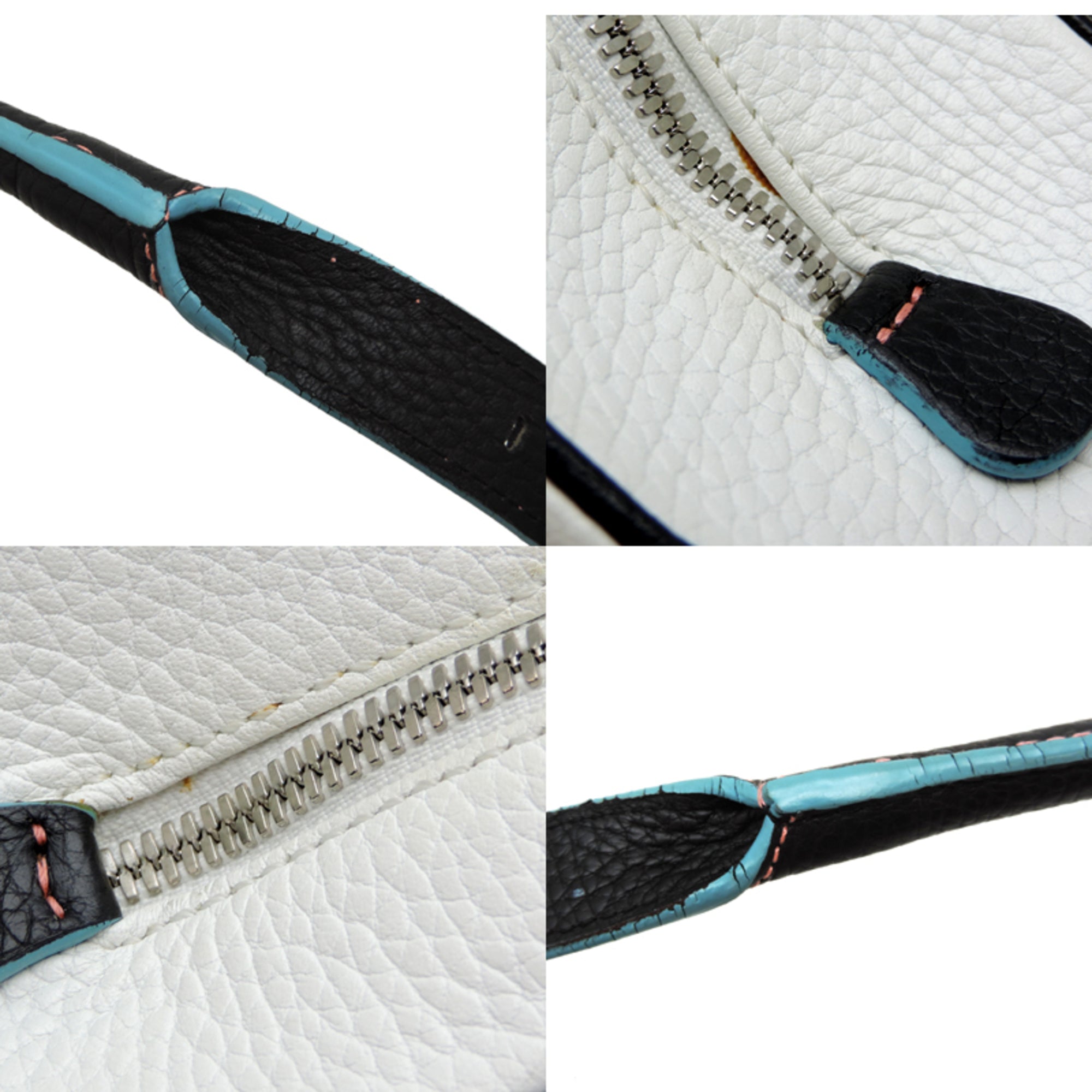 Loewe Black Blue White Handbag (Pre-Owned)