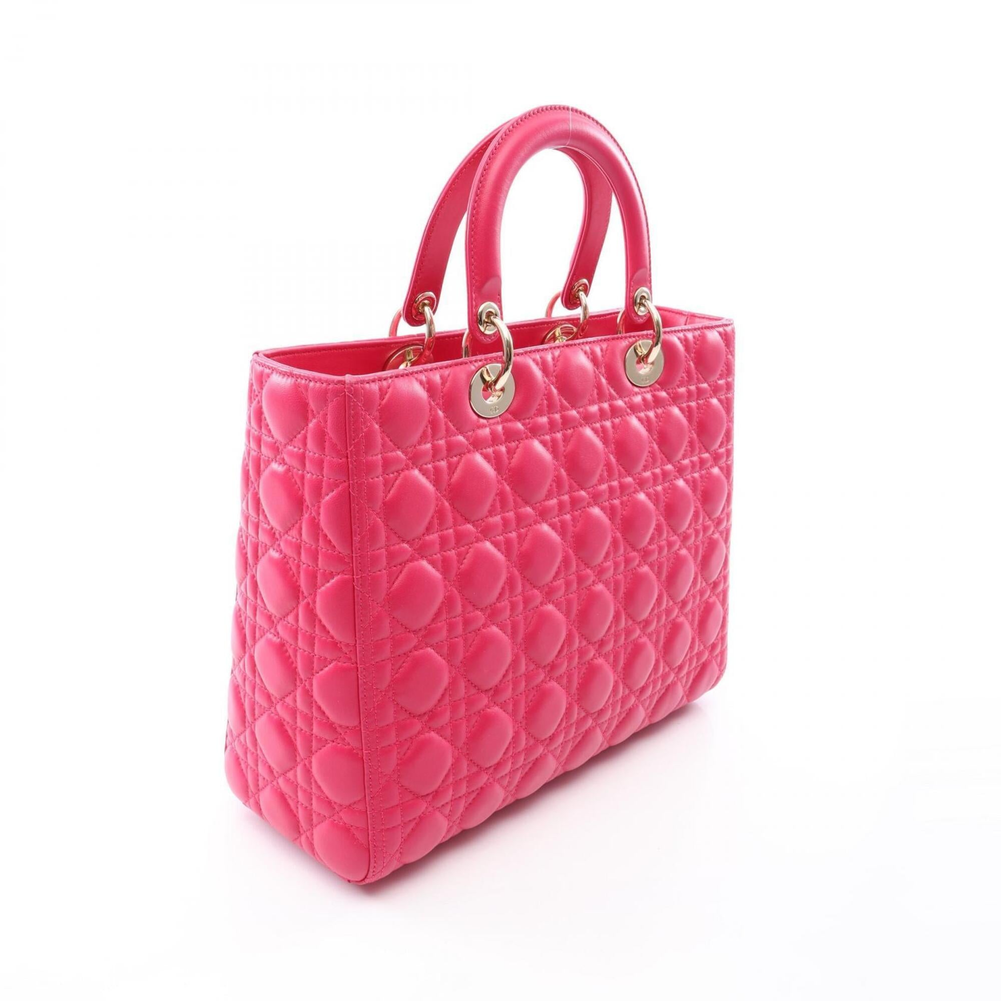 Christian Dior Pink Leather Handbag (Pre-Owned)