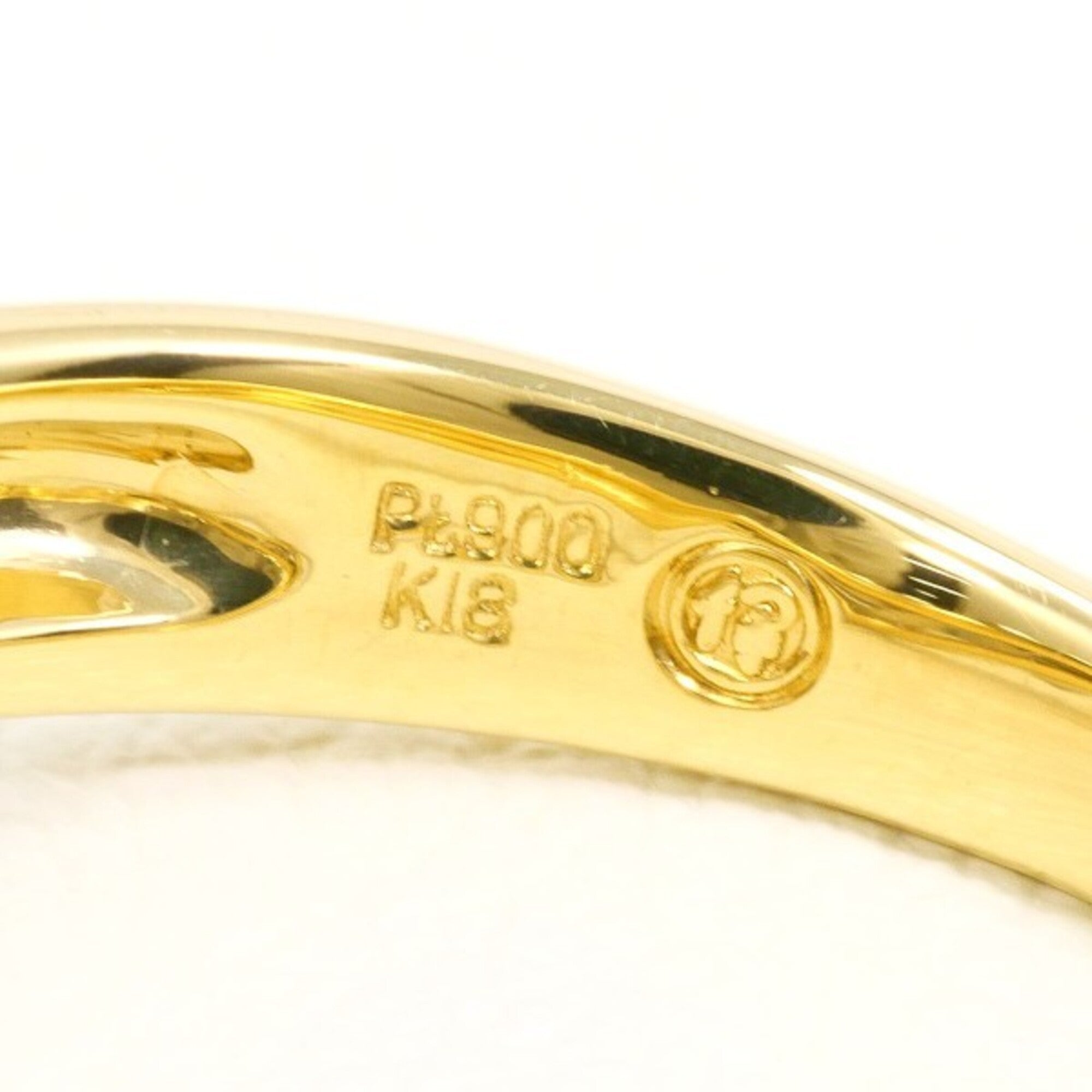 Unbranded Platinum Yellow Gold Yellow Gold (18K) Platinum 900 Band Ring (Pre-Owned)