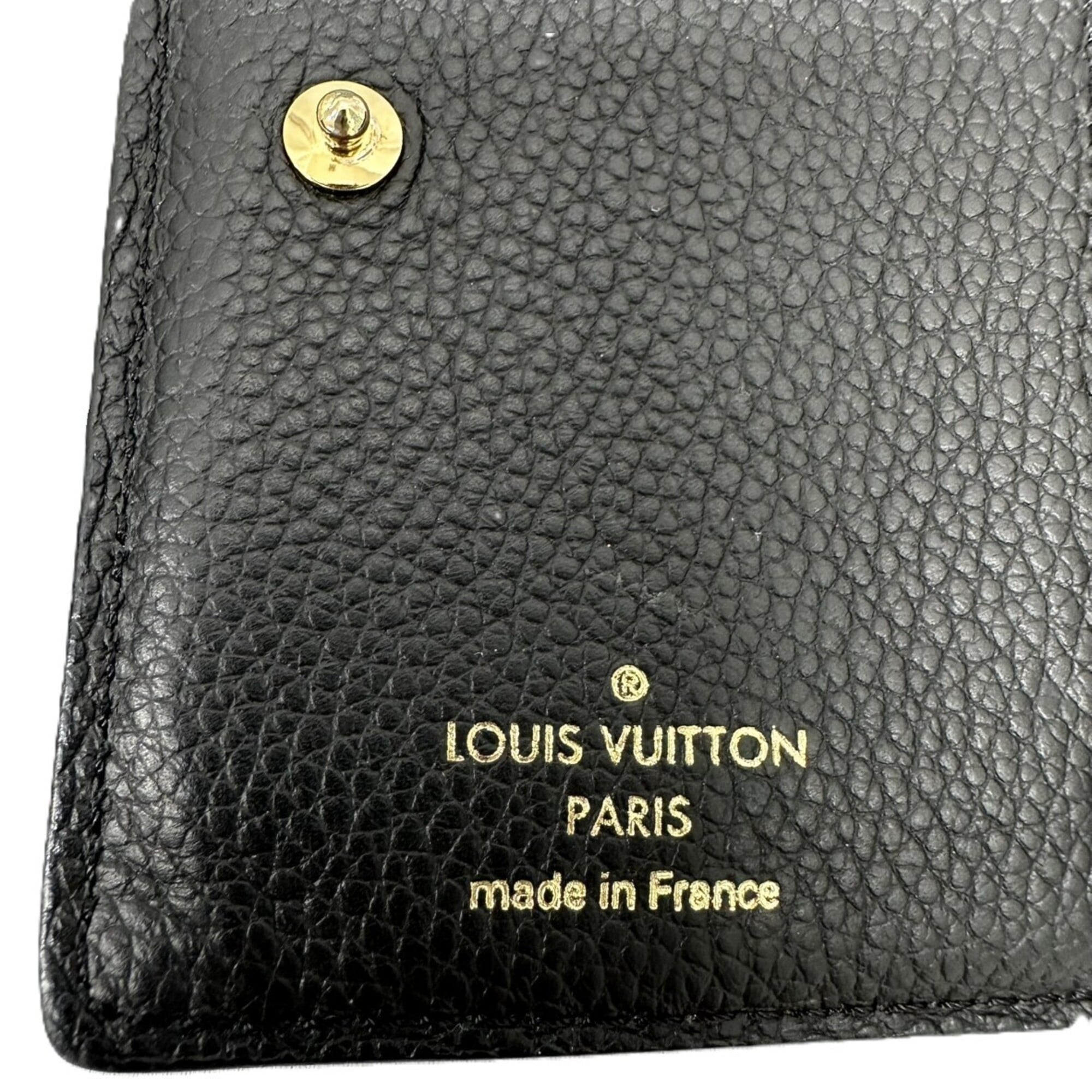 Louis Vuitton Monogram Empreinte Black Noir Monogram Empreinte Coin Purse/Coin Case (Pre-Owned)