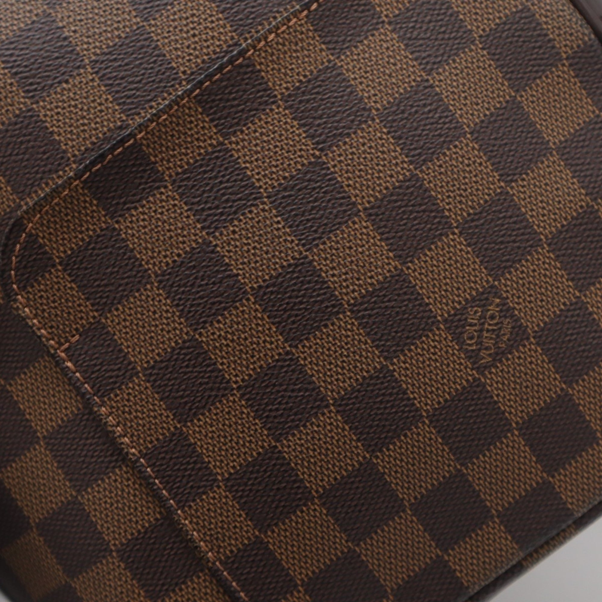 Louis Vuitton Damier Brown Coated Canvas Leather Shoulder Bag (Pre-Owned)