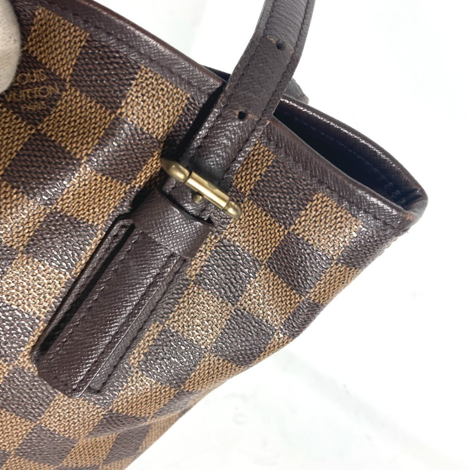 Louis Vuitton Brown Damier Canvas Ebene Damier Canvas Shoulder Bag Tote Bag (Pre-Owned)