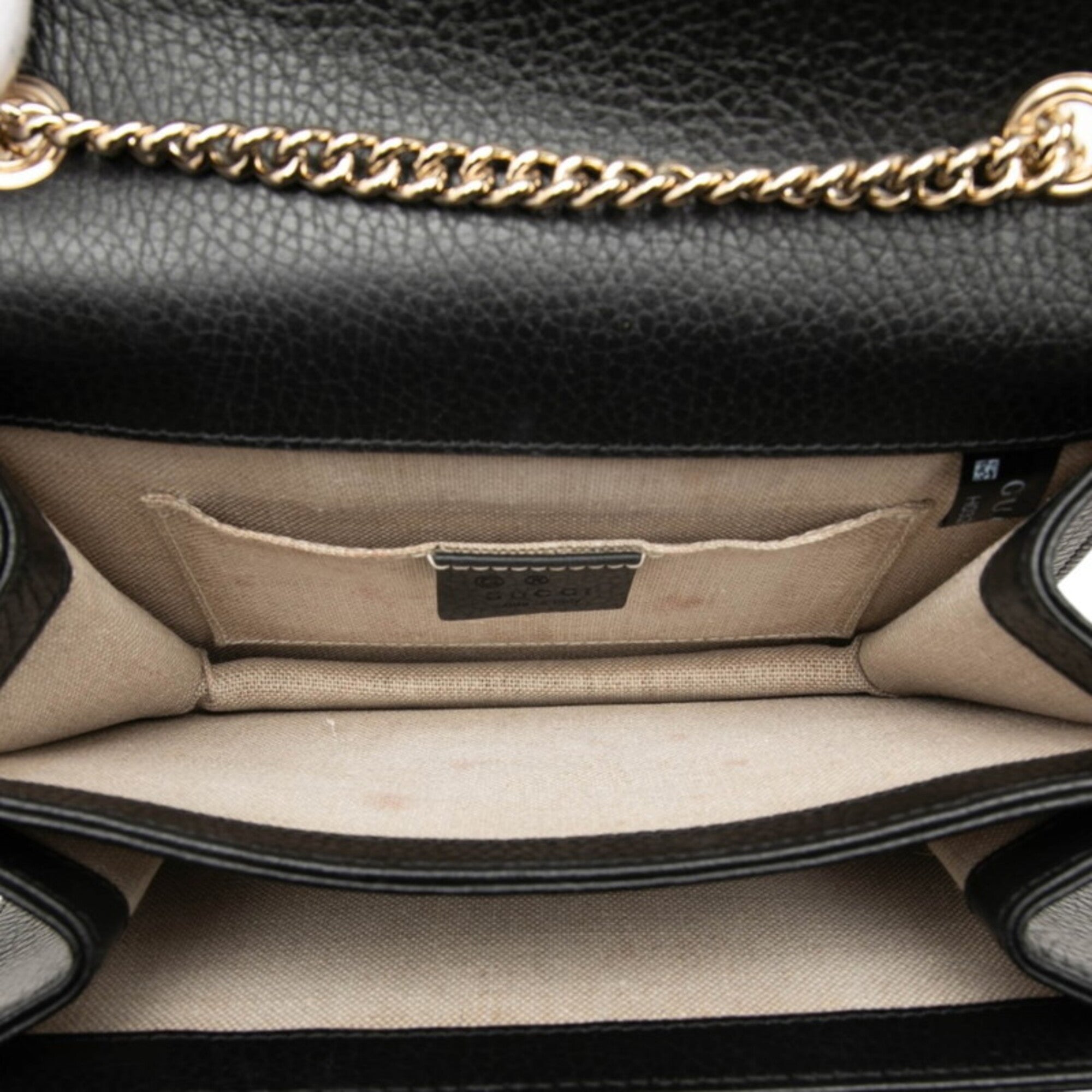 Gucci Black Leather Shoulder Bag (Pre-Owned)