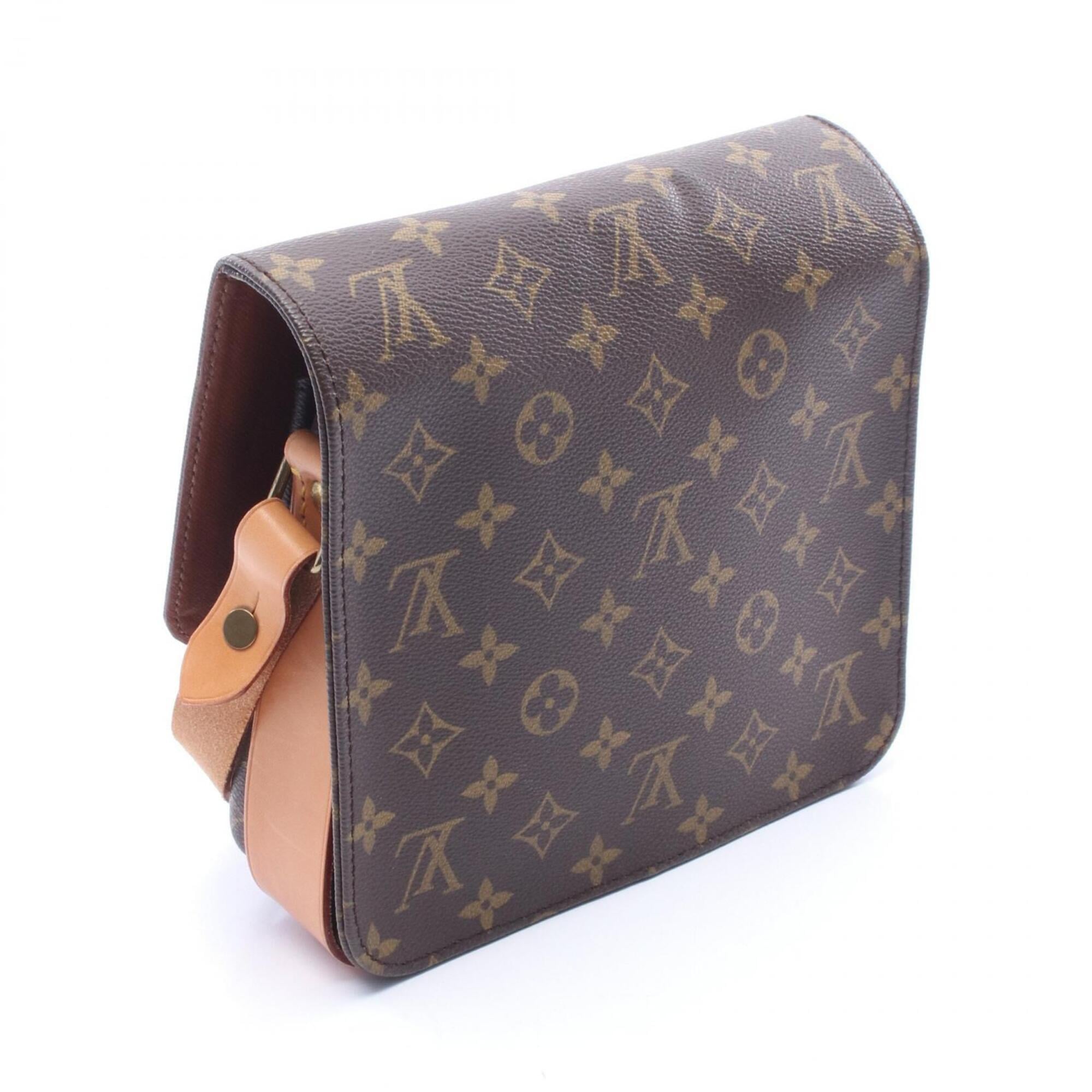 Louis Vuitton Brown Monogram Coated Canvas Leather Shoulder Bag (Pre-Owned)