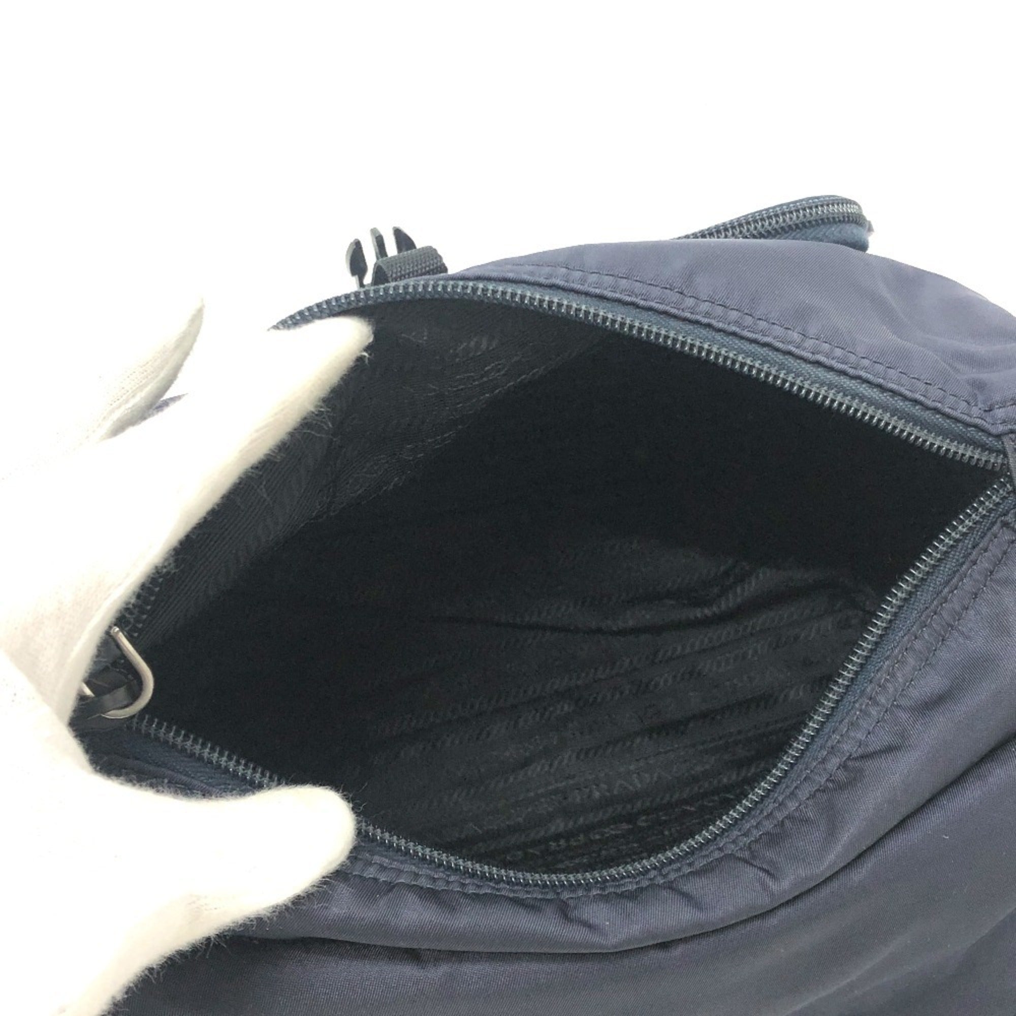 Prada Navy Nylon Shoulder Bag (Pre-Owned)