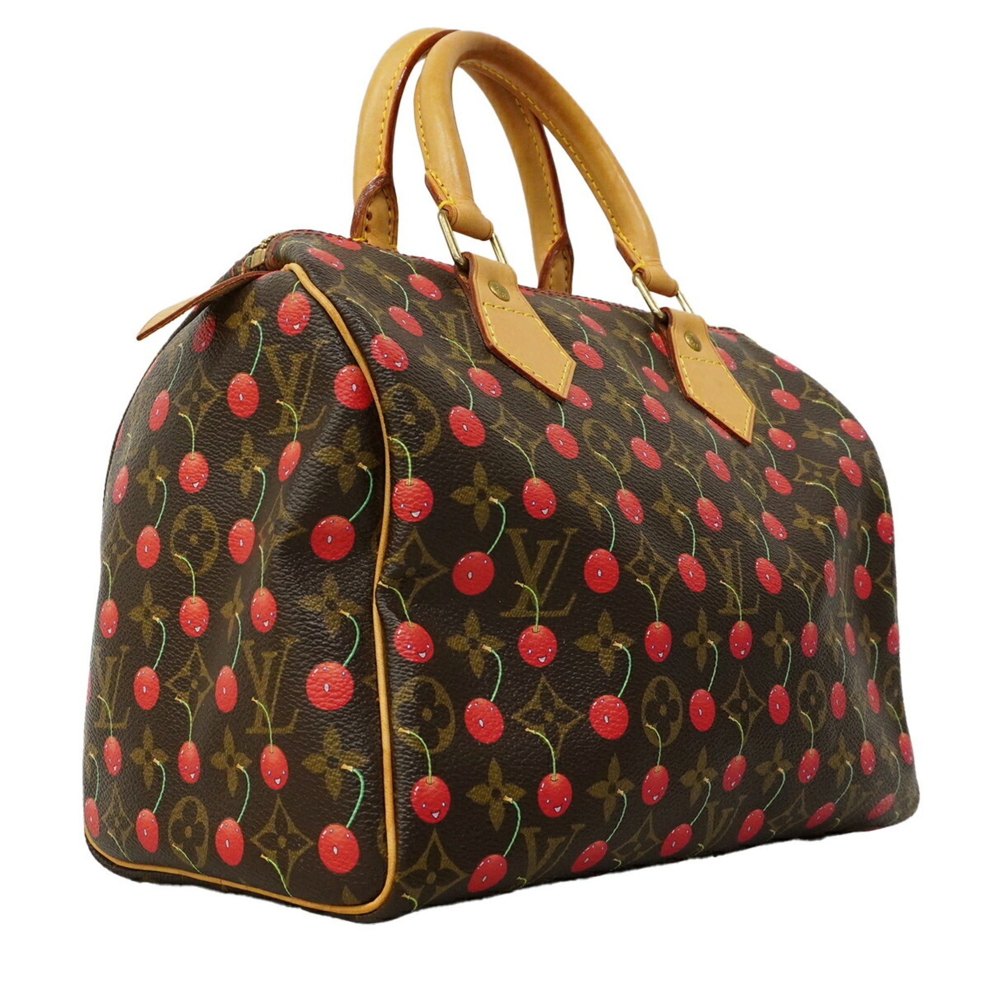 Louis Vuitton Brown Red Color Handbag (Pre-Owned)