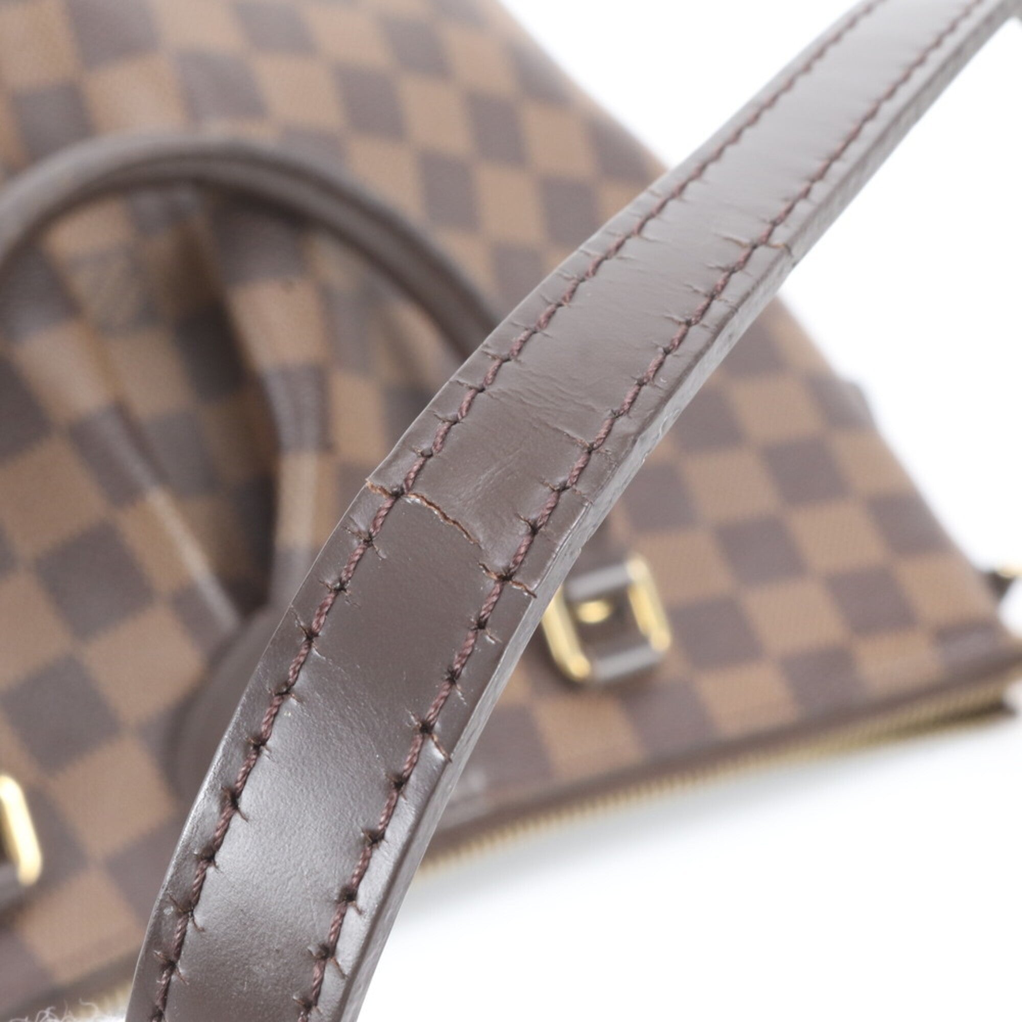 Louis Vuitton Ebene Leather Coated Canvas Handbag Shoulder Bag Tote Bag (Pre-Owned)