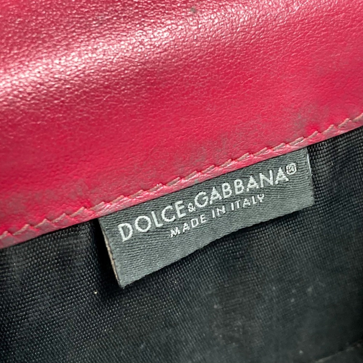 Dolce & Gabbana Pink Leather Wallet (Tri-Fold) (Pre-Owned)