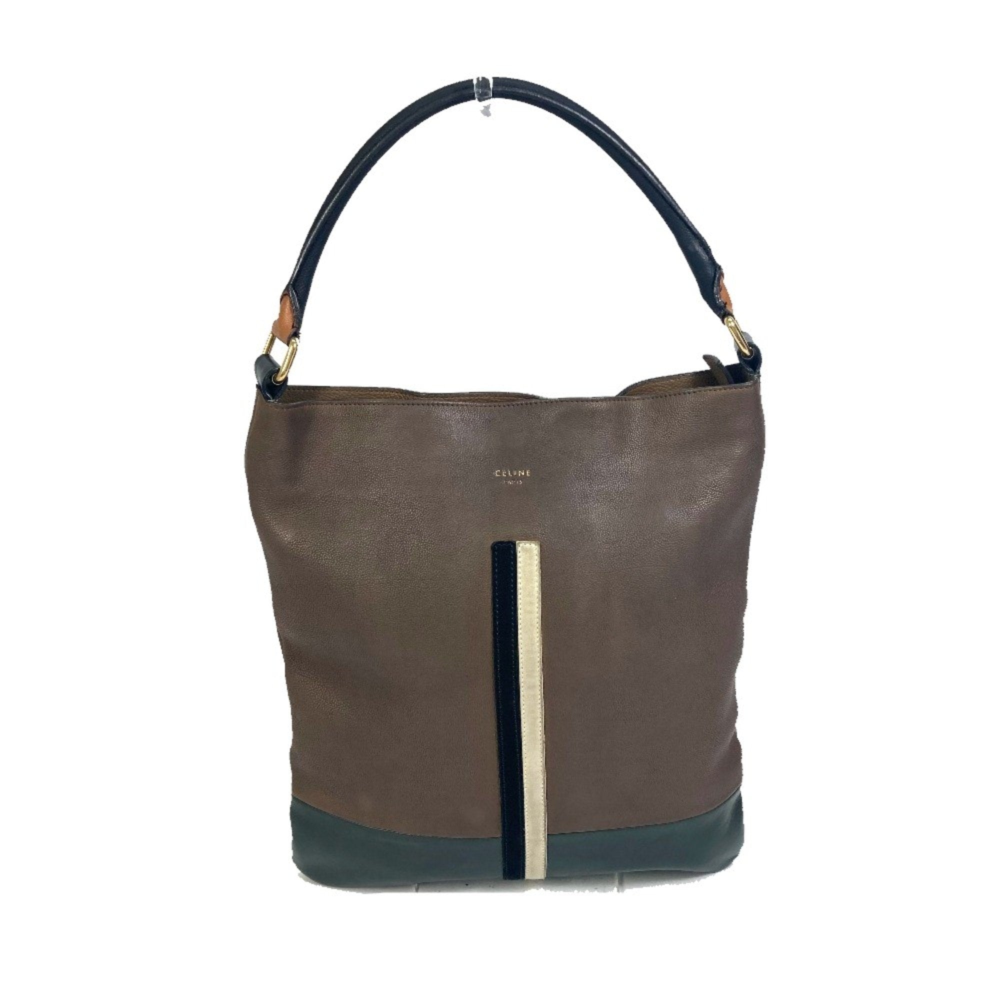 Celine Brown Leather Shoulder Bag (Pre-Owned)